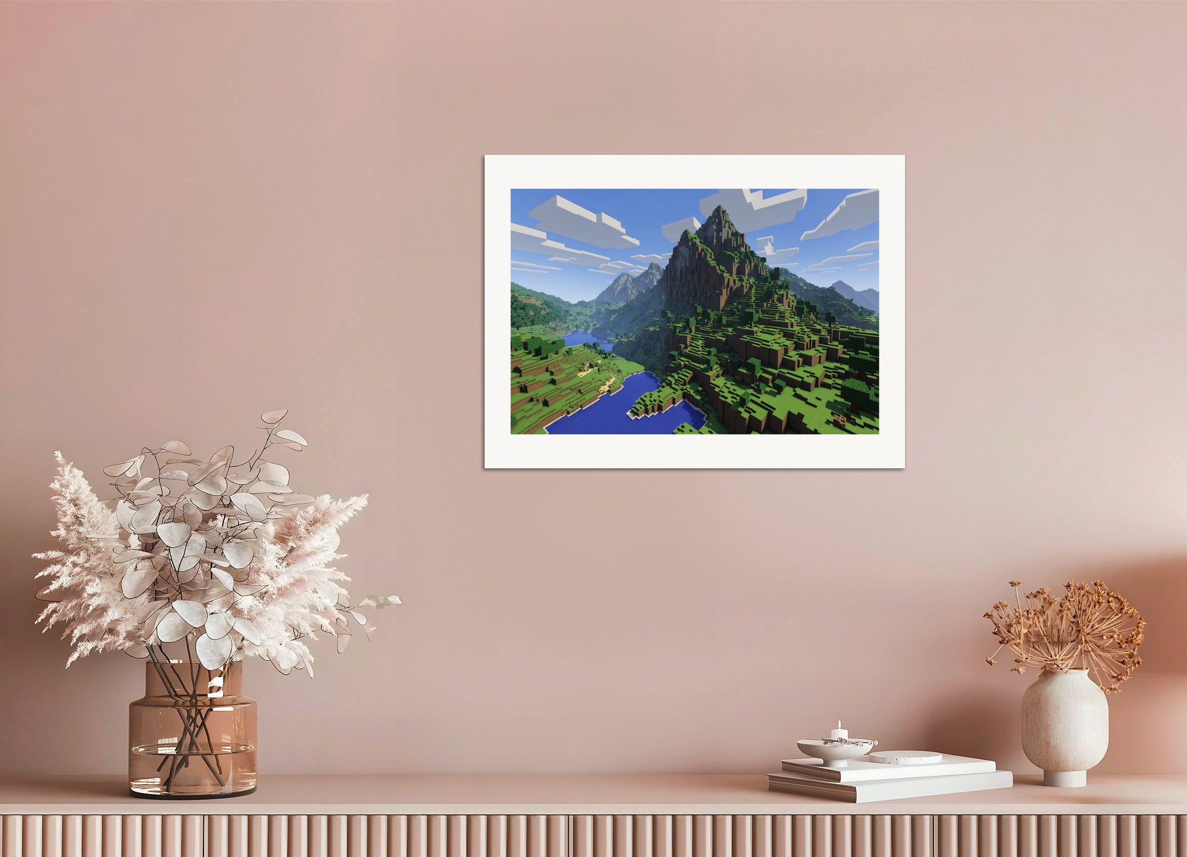 ポスター:マインクラフト、山