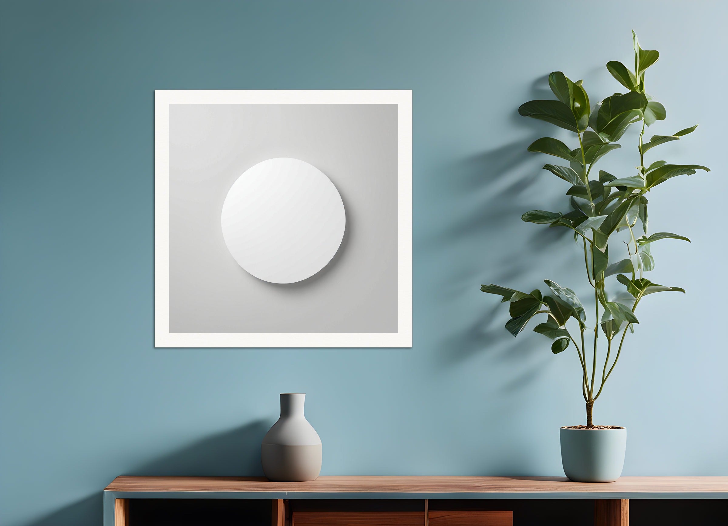 ポスター:ミニマリズムアート、円