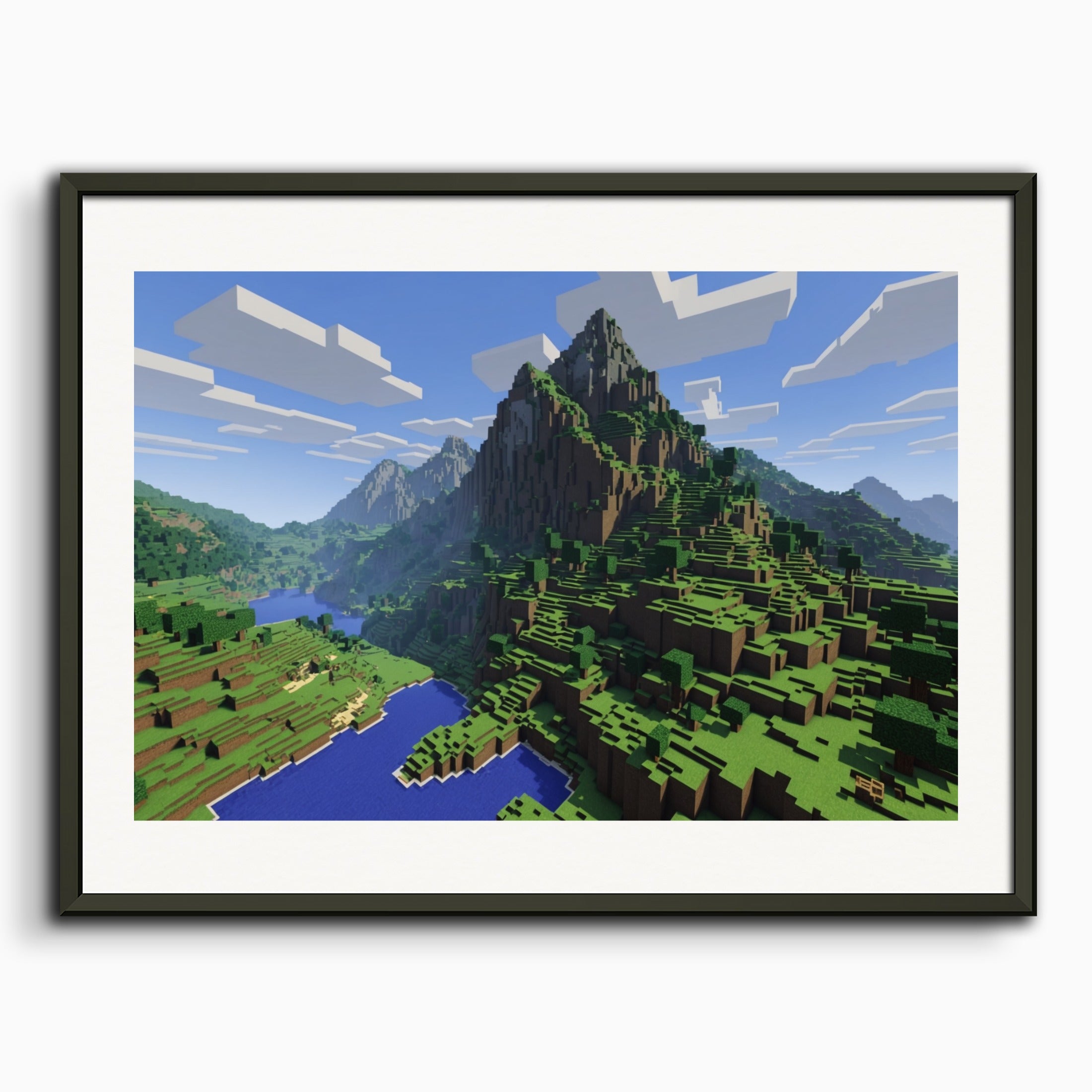 ポスター:マインクラフト、山