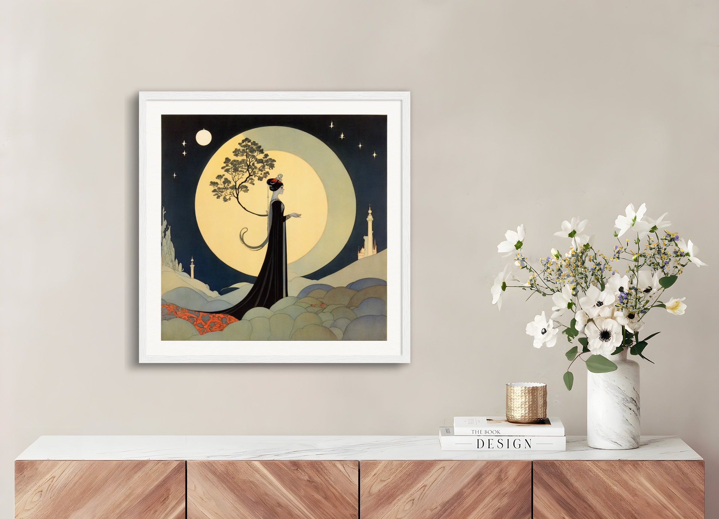 木製フレームのポスター:バージニア・フランセス・ステレット、シャドウ