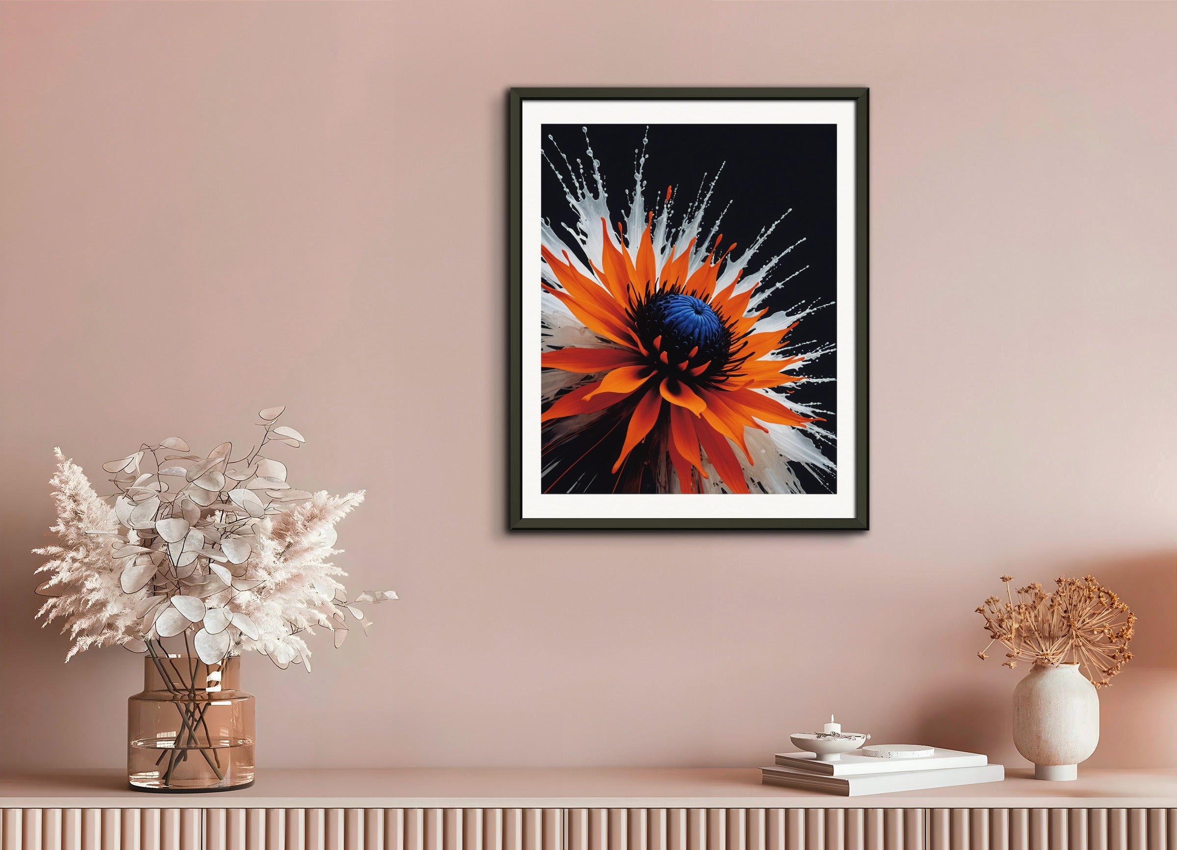 金属フレームのポスター:ZEROムーブメント、ドイツのキネティックアート、ノルウェー