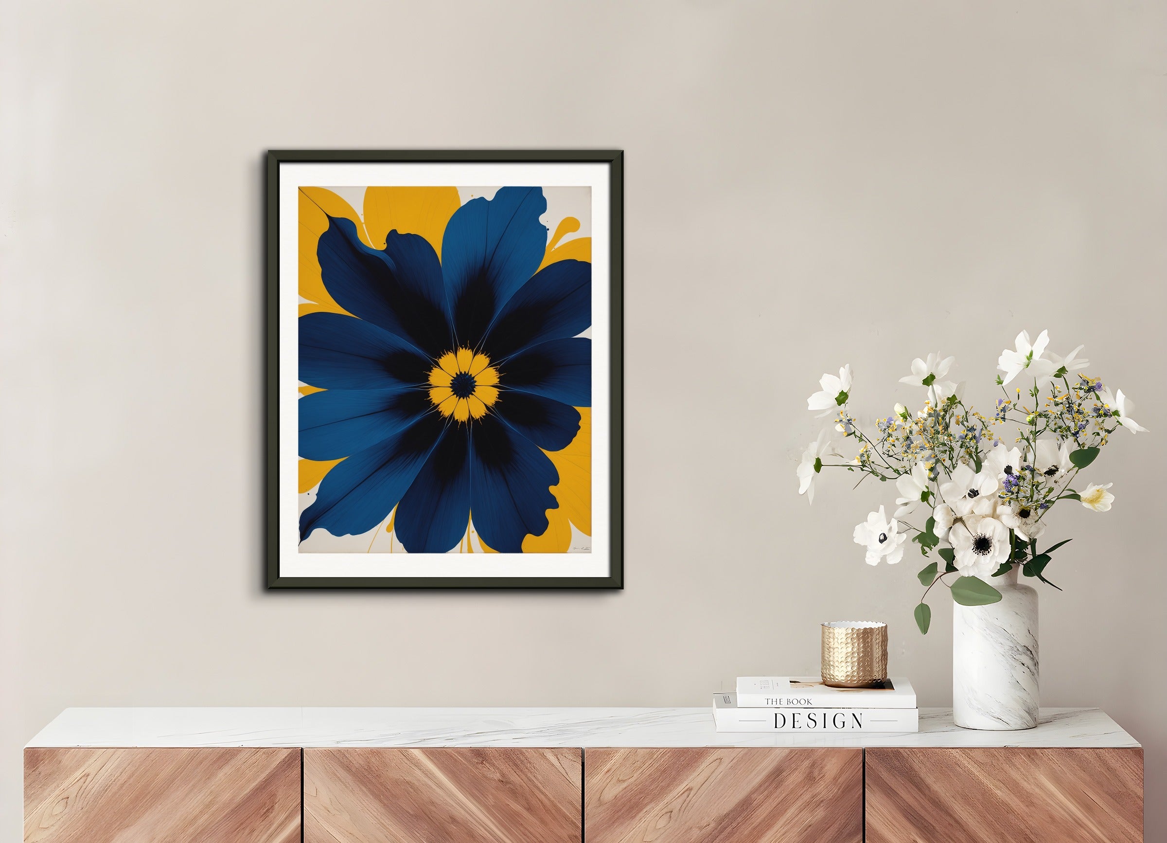 金属フレームのポスター:ZEROムーブメント、ドイツのキネティックアート、ノルウェー