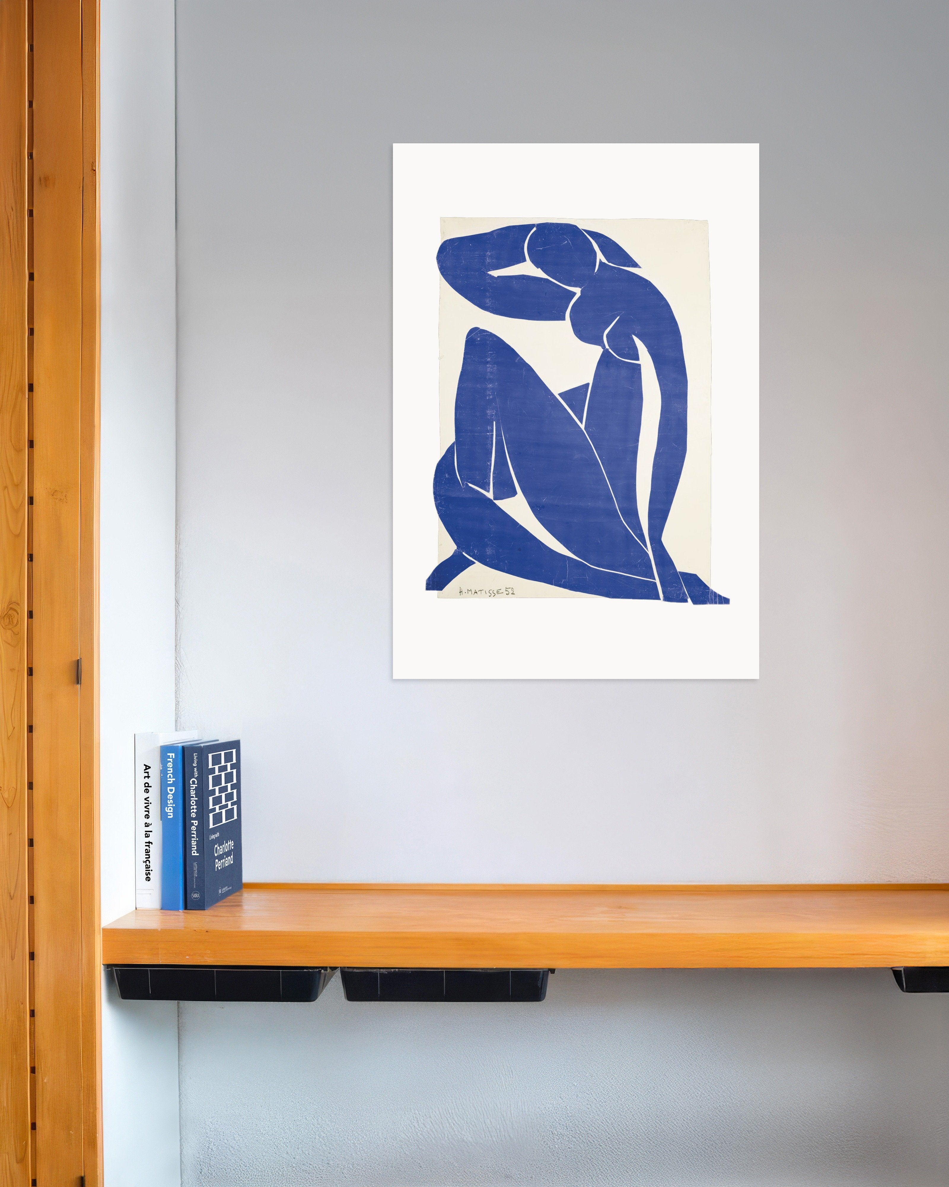 Poster of Blue Nude II (1952) by Henri Matisse - Poster
