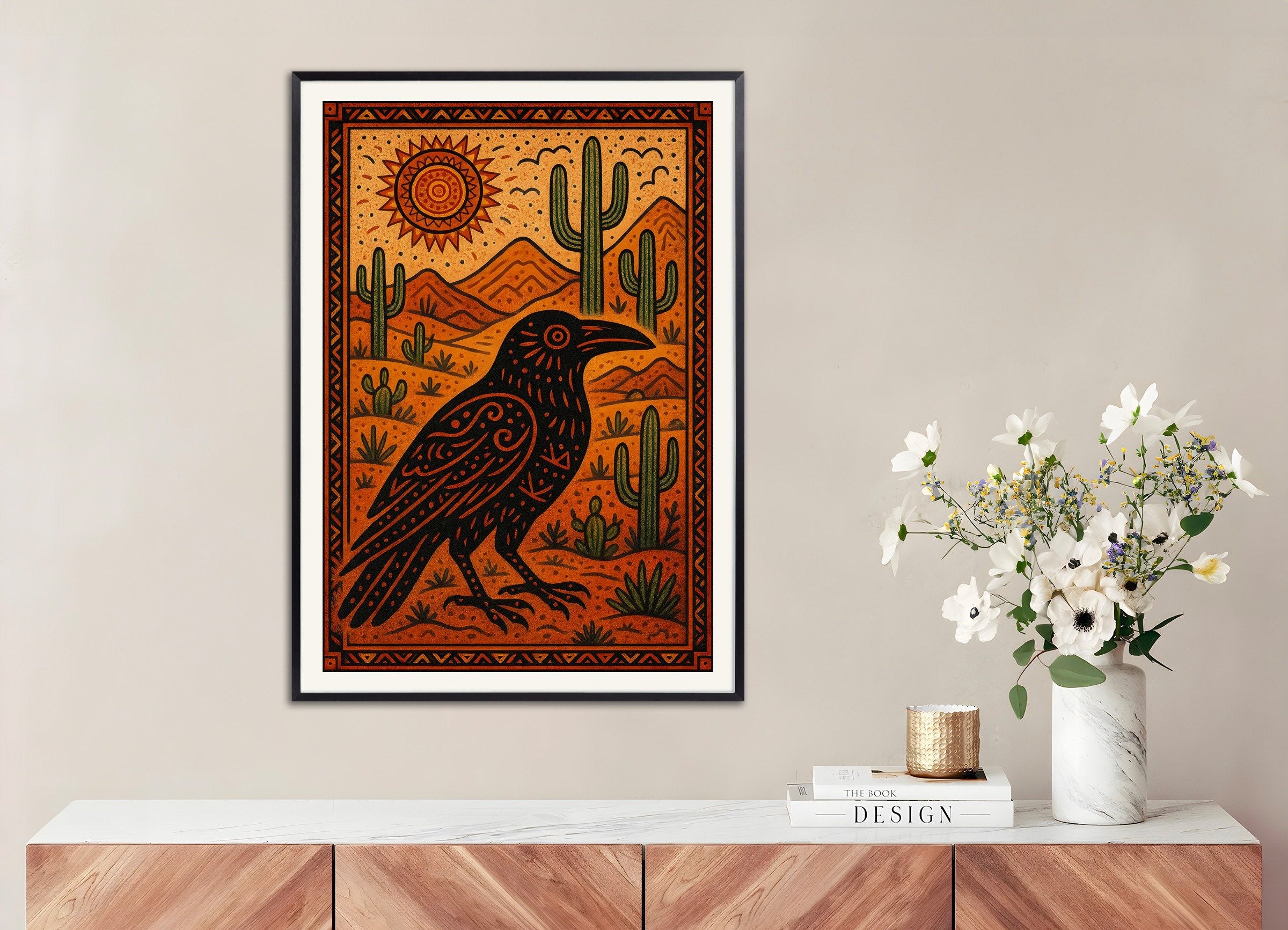 カルロス・カスタネダ「沈黙の力」引用ポスター、メタルフレーム付き