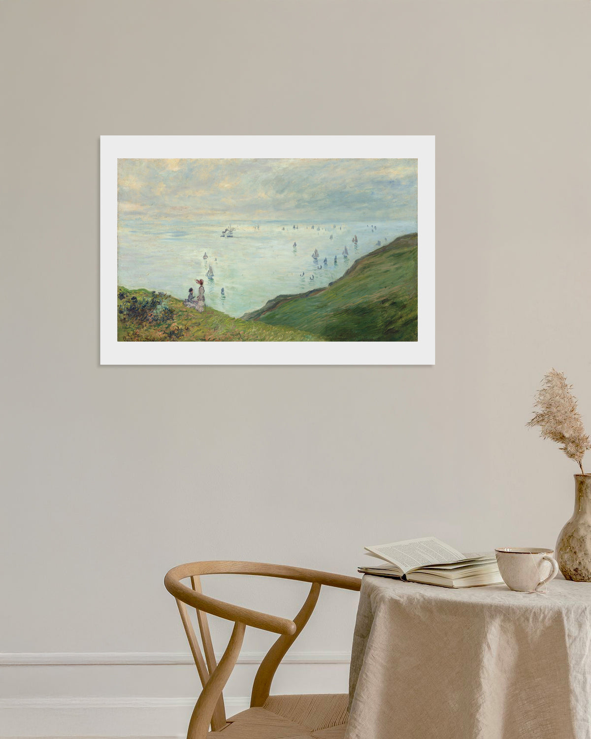 クロード・モネ《プールヴィルの断崖》(1882年)のポスター