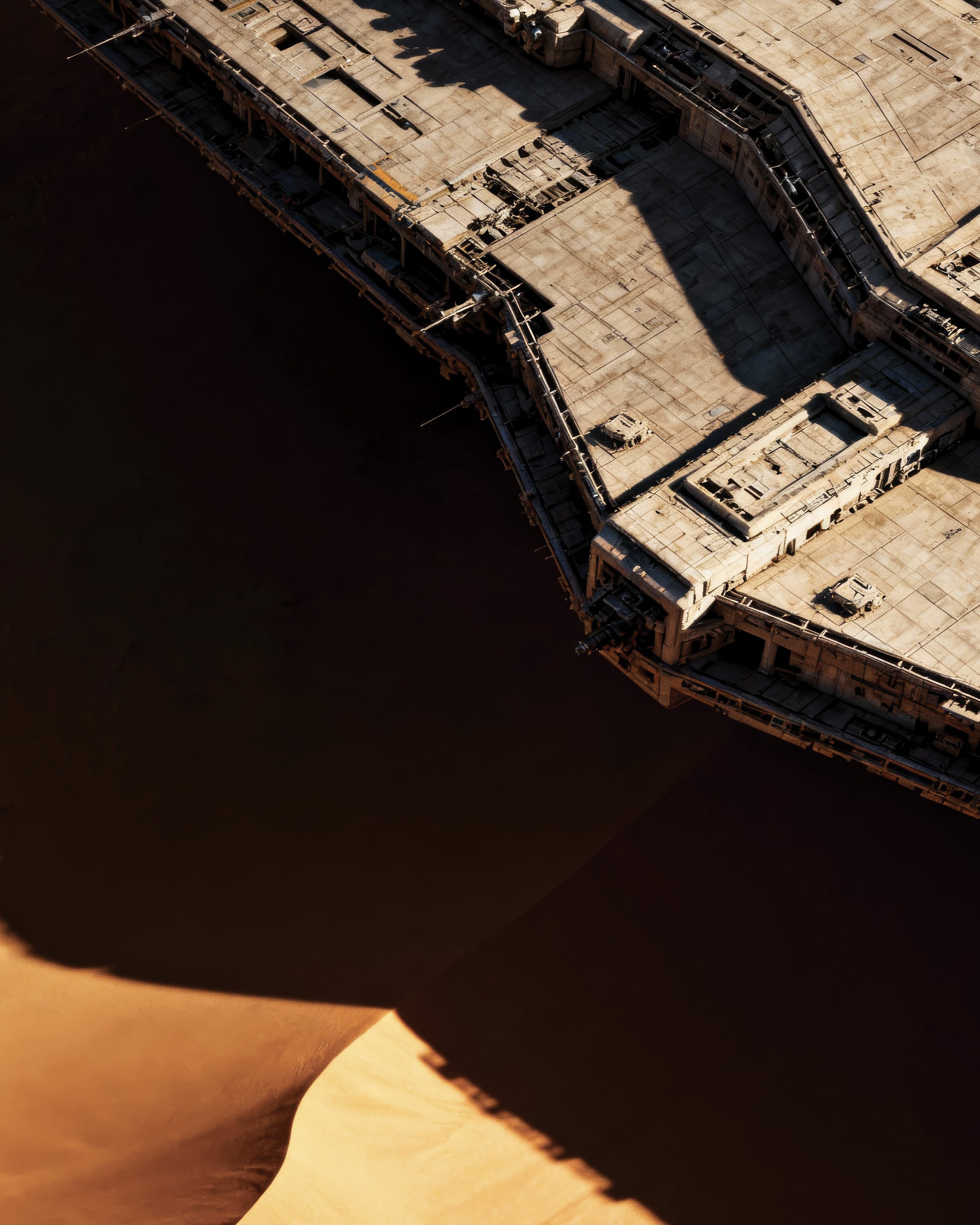 砂漠の船ポスタ、SF砂丘アートポスタ ポスター