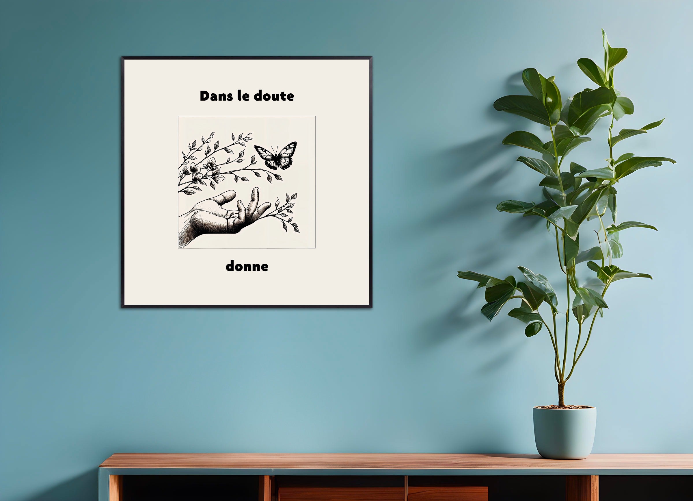 メタルフレームのポスター:迷ったら、贈ろう