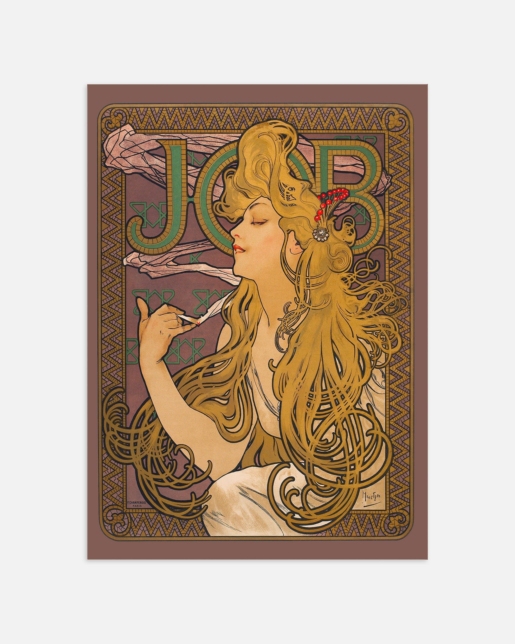 ジョブ (1896) アルフォンス・ミュシャ作 - プリント