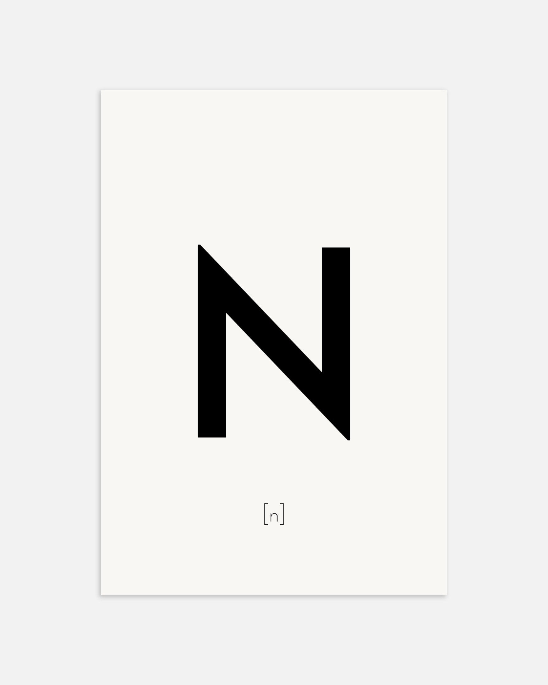 文字Nのポスター、サムネイル