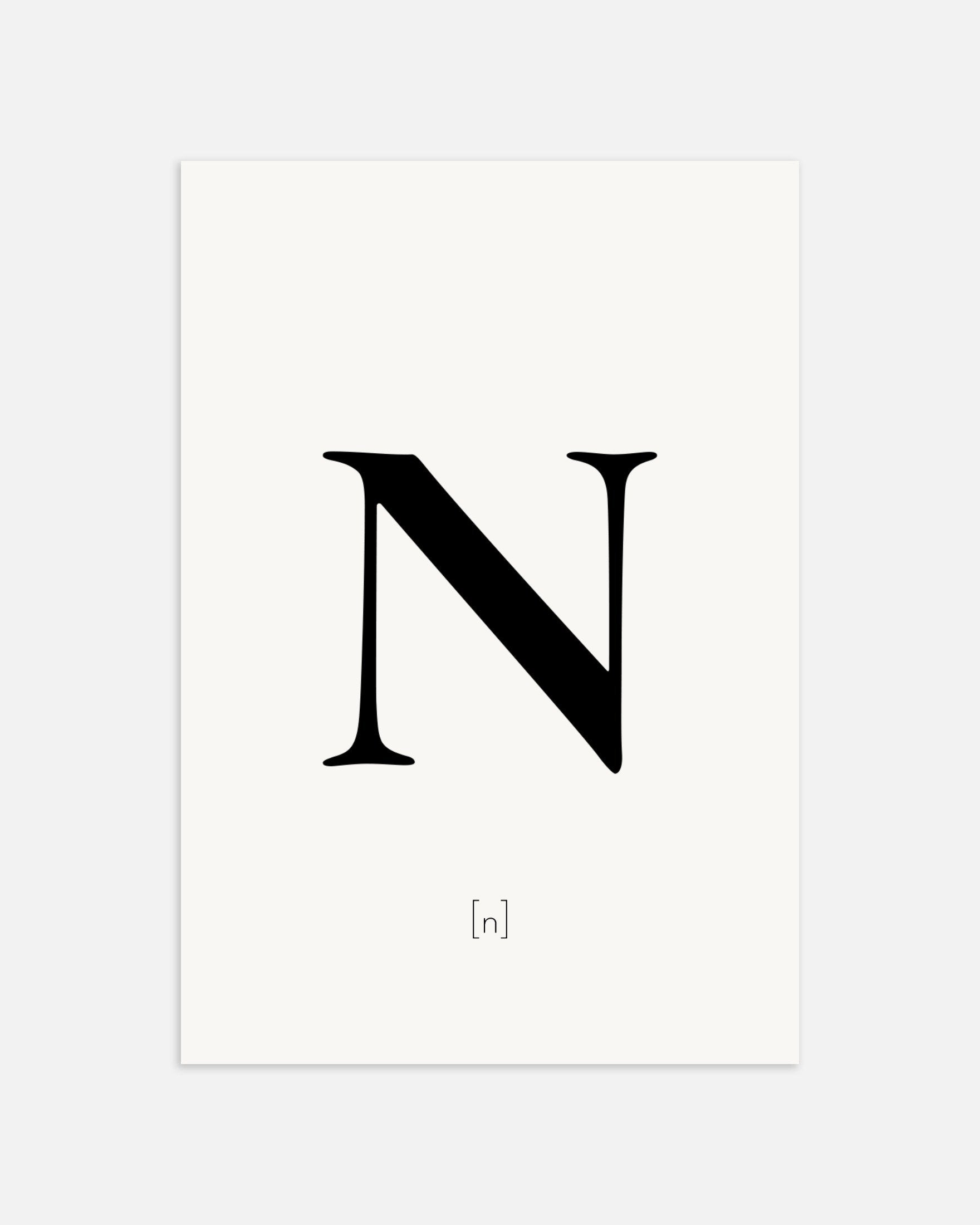 文字Nのポスター、サムネイル