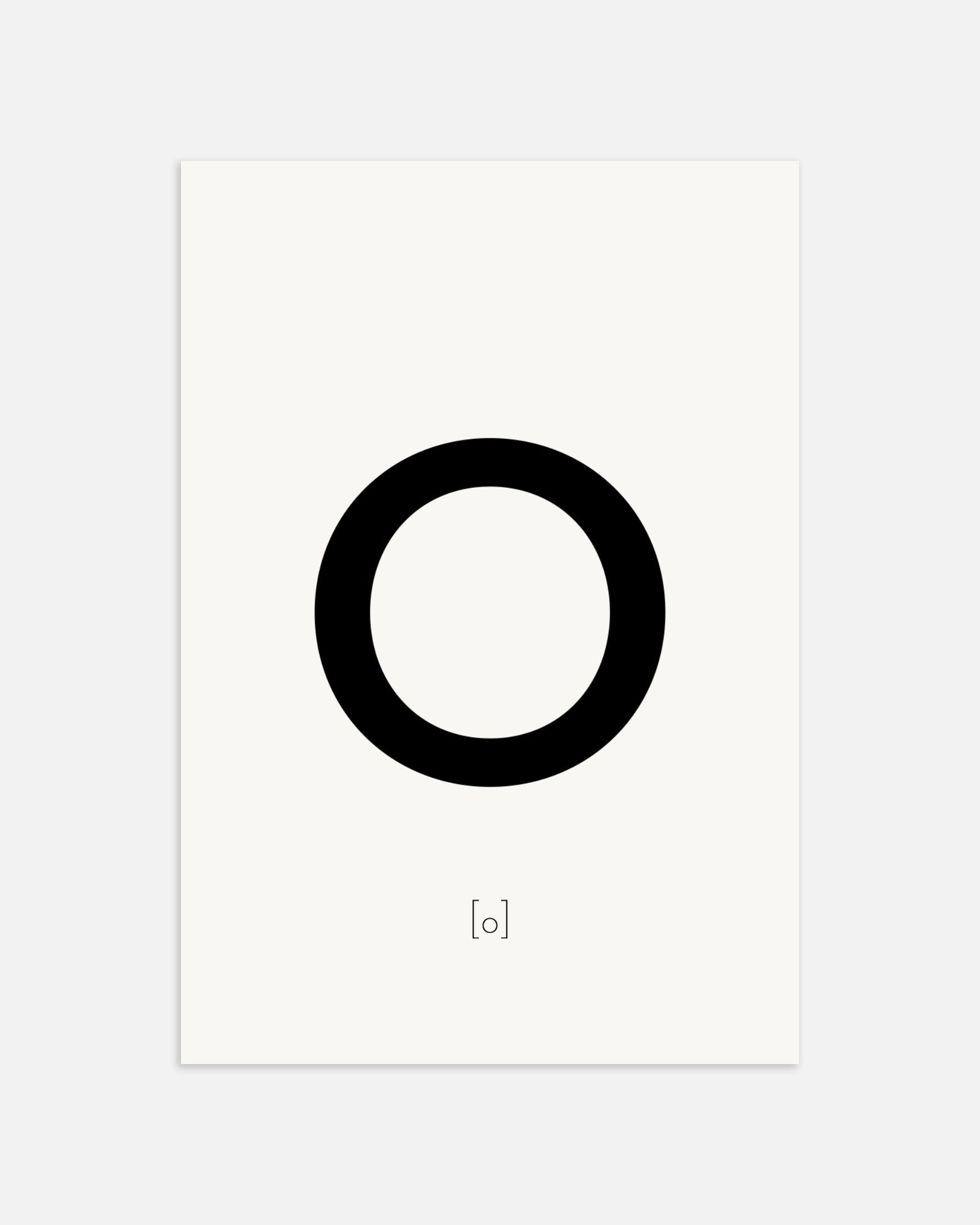 文字Oのポスター、サムネイル