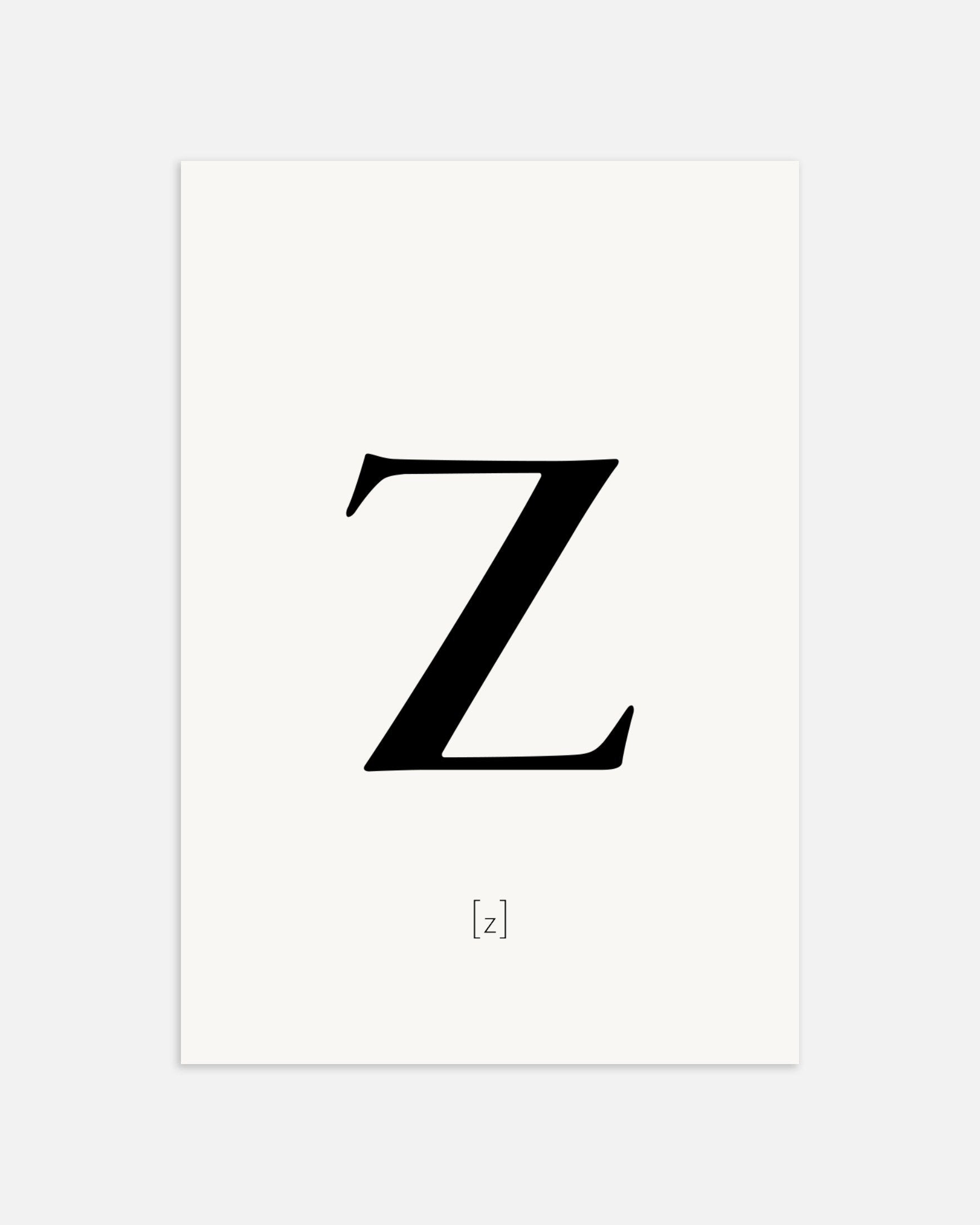 文字Zのポスター、サムネイル