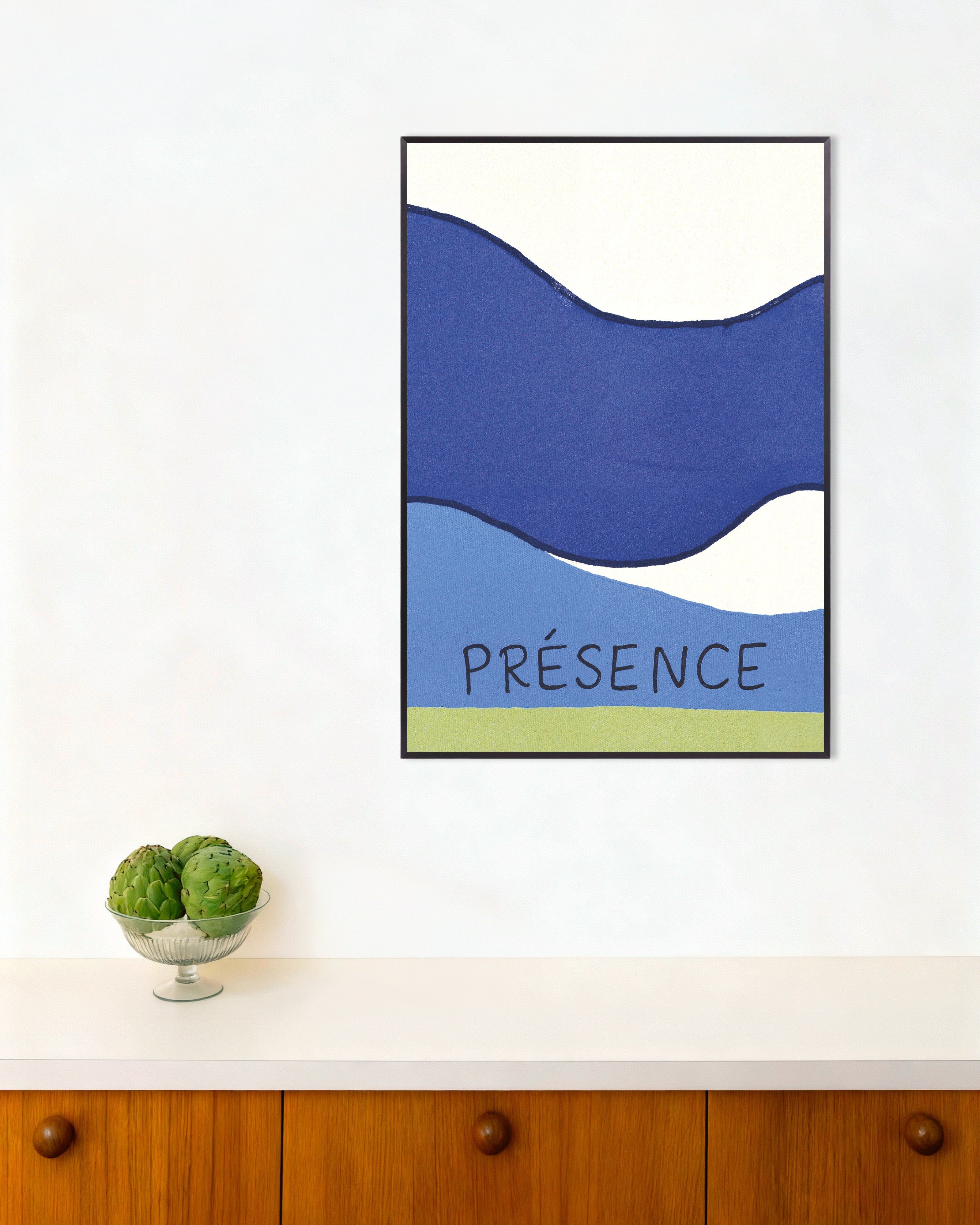 Poster of Présence - Poster, with metal frame