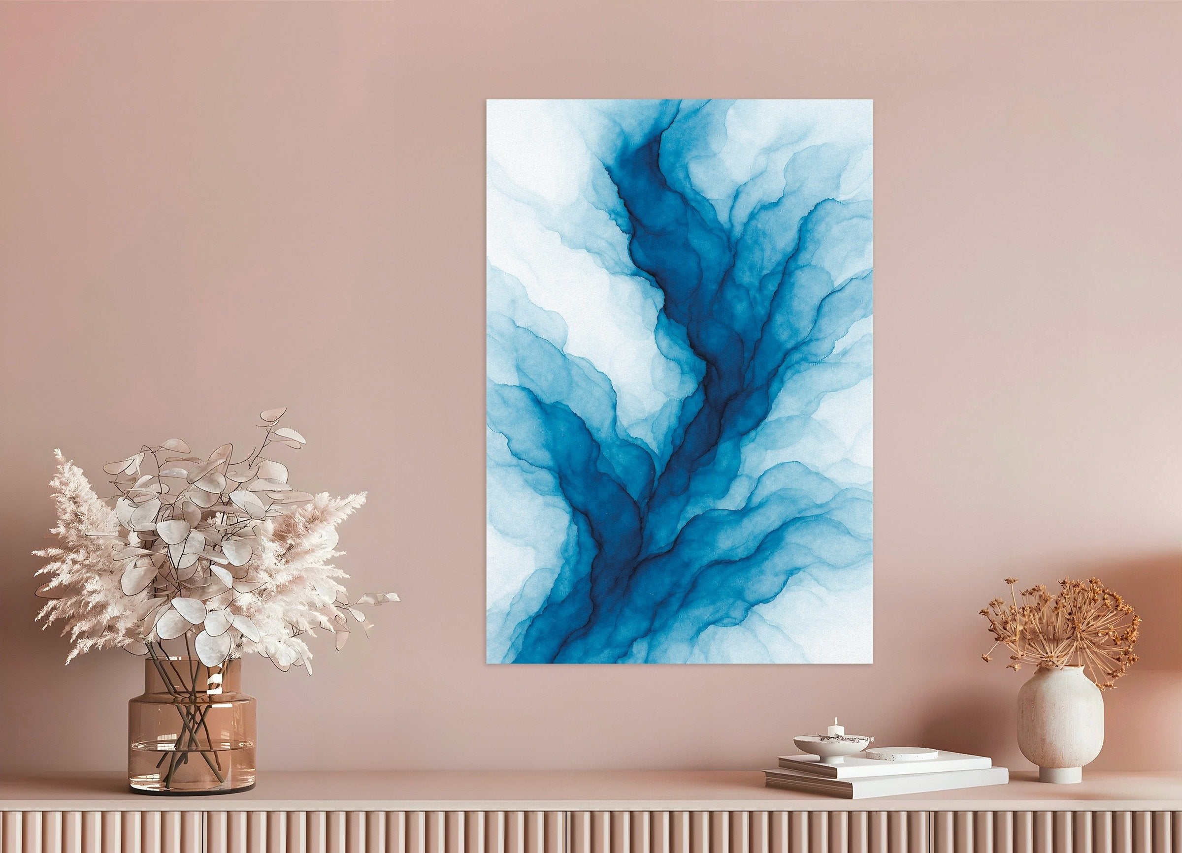 波紋 水彩 抽象 ポスター