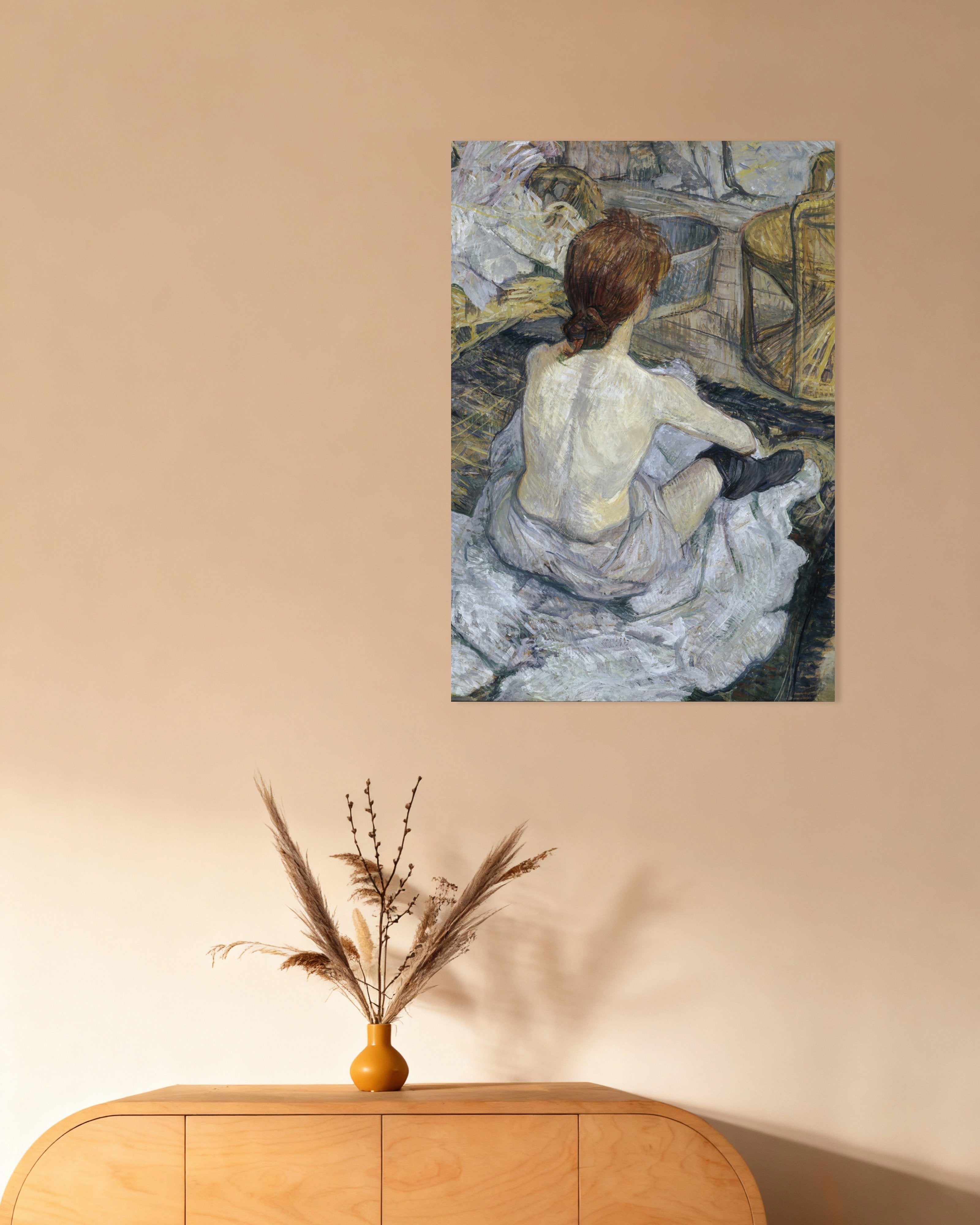 Poster of Rousse (La Toilette), 1889 by Henri de Toulouse-Lautrec