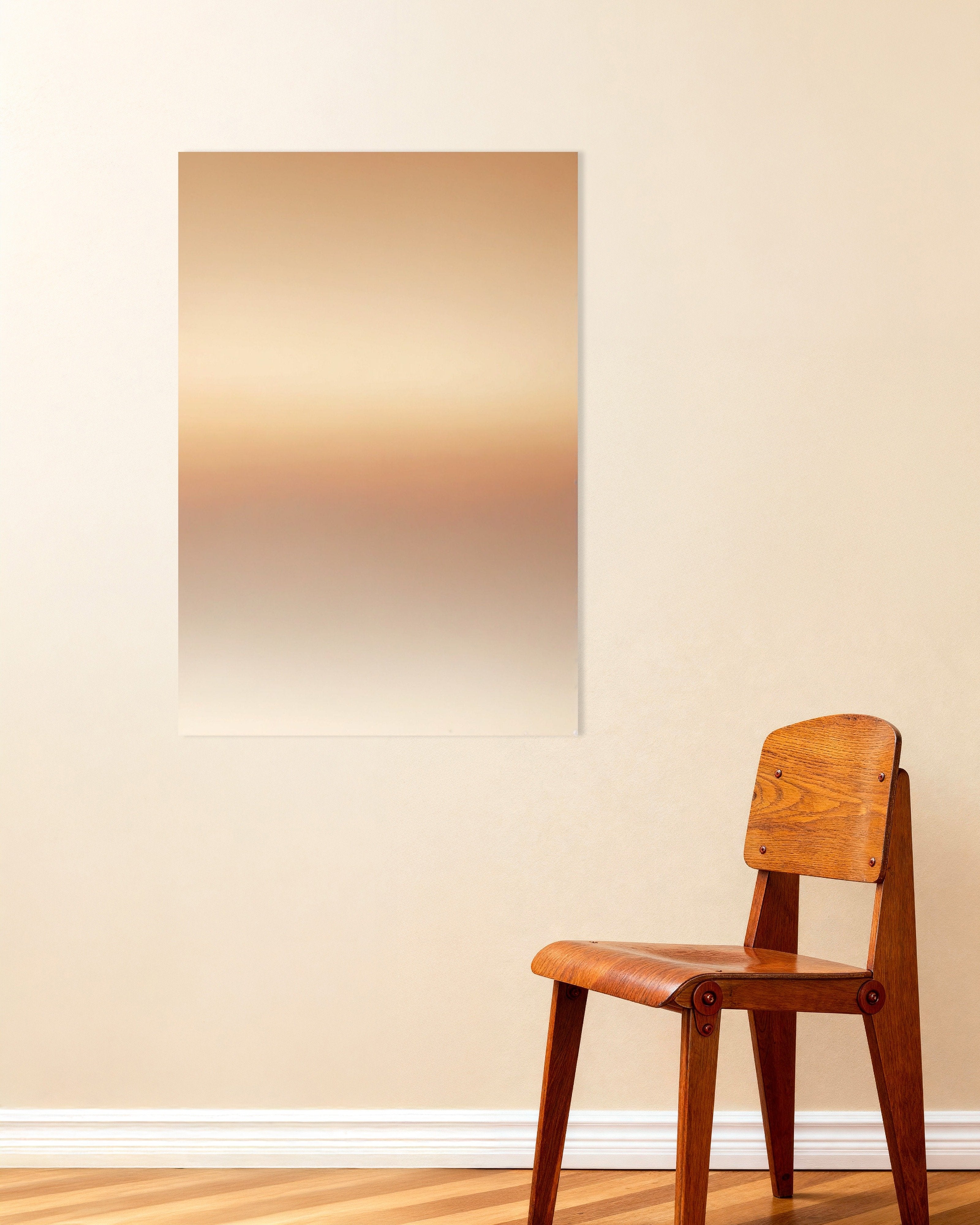 Poster of Soothing Abstract Gradients, beige sky - Poster