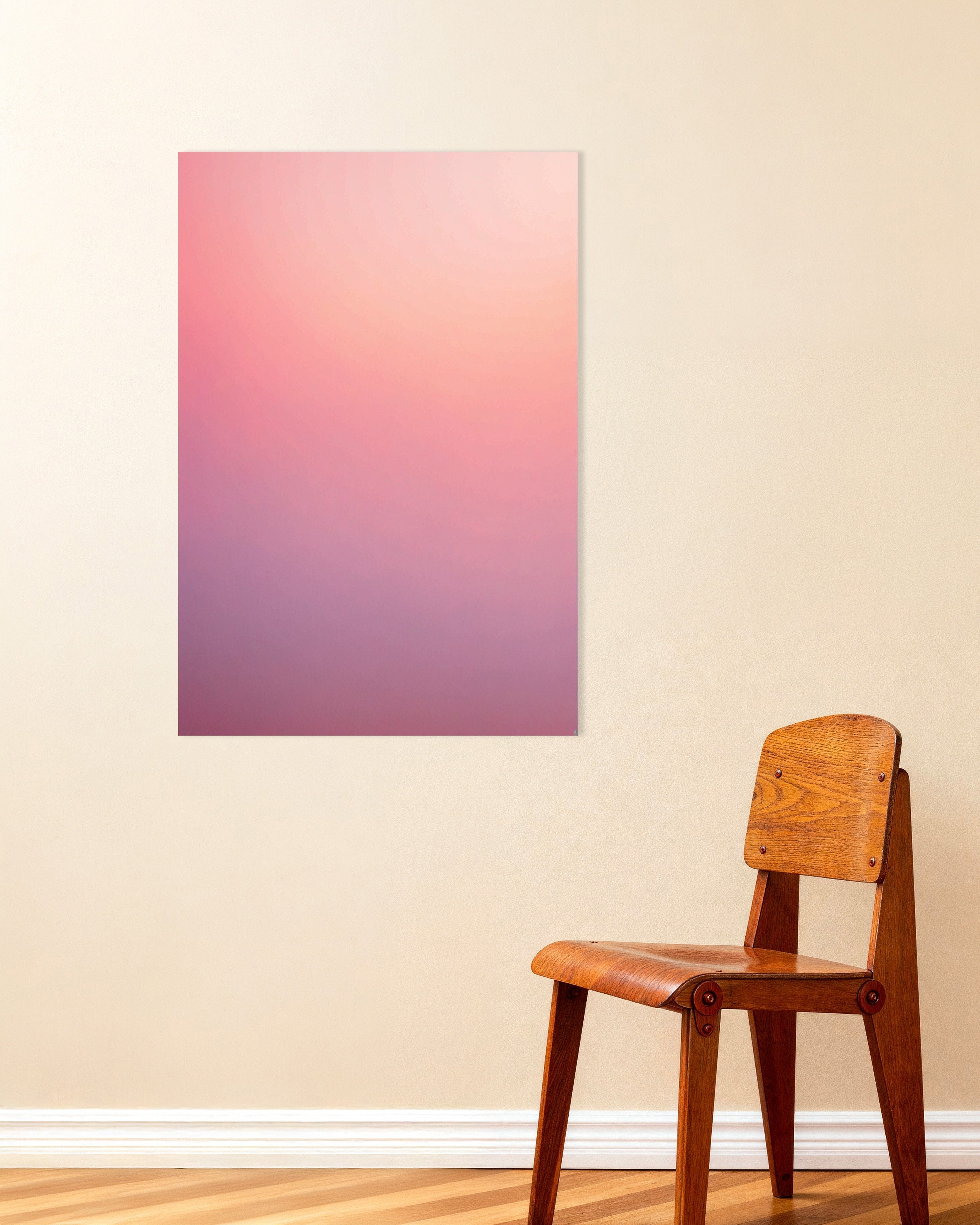 Poster of Soothing Abstract Gradients, pink sky - Poster
