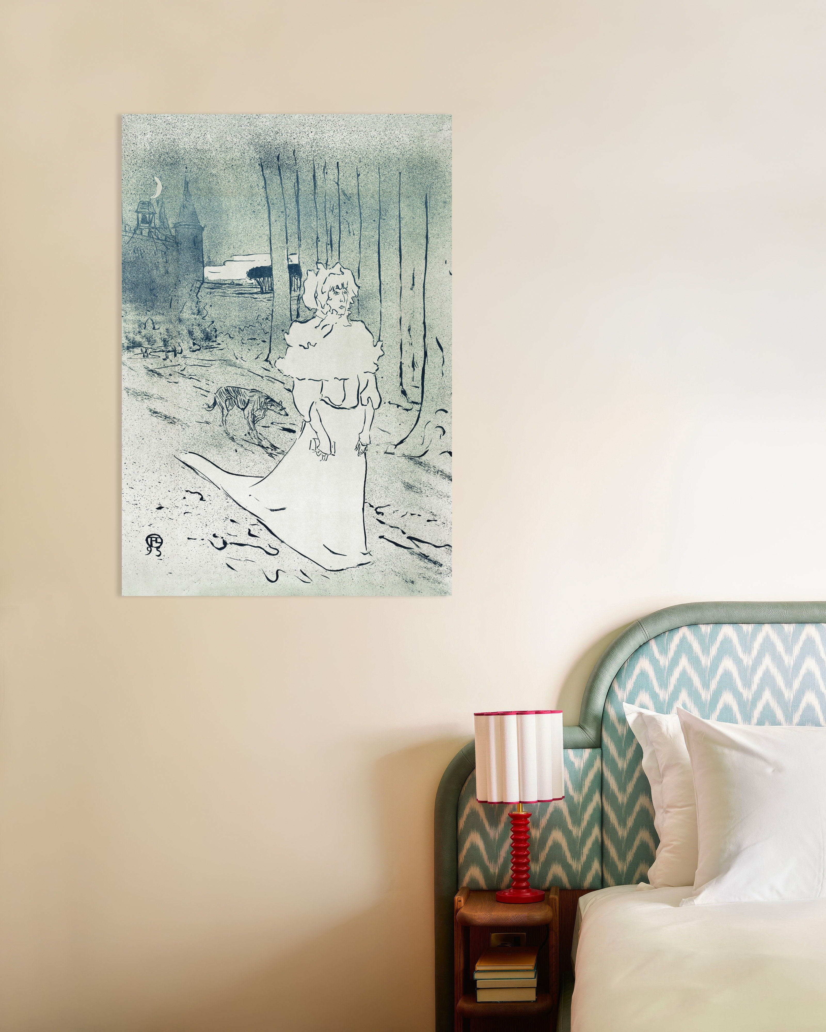 Poster of The Chatelaine or the Tocsin (1895) by Henri de Toulouse-Lautrec