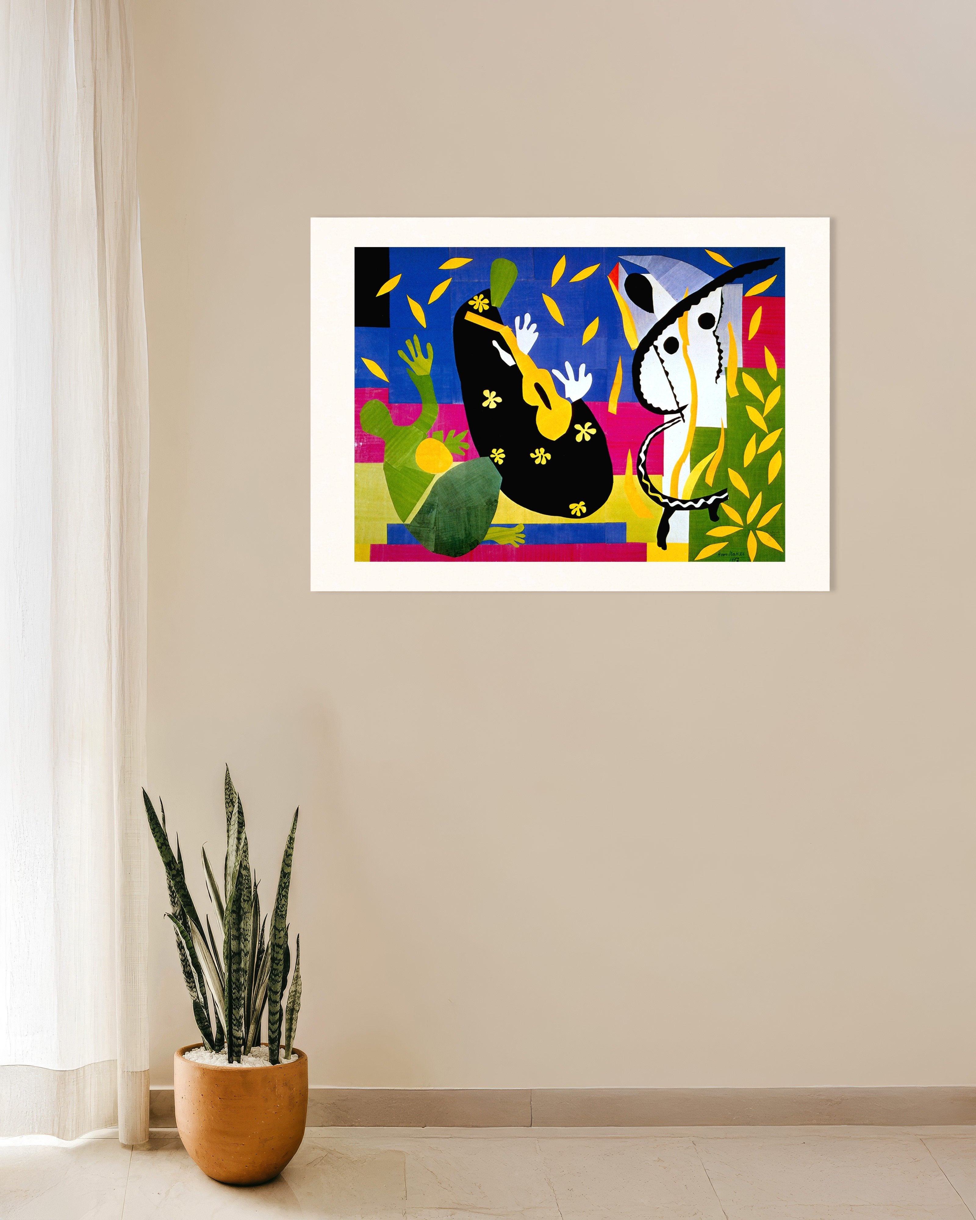 Poster of The sorrows of the king by Henri Matisse