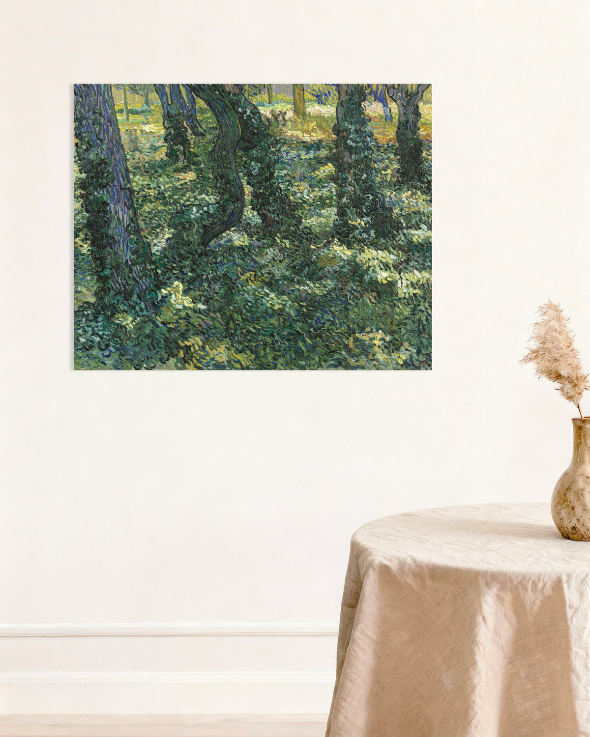 フィンセント・ファン・ゴッホによる《下草》(1887年)のポスター