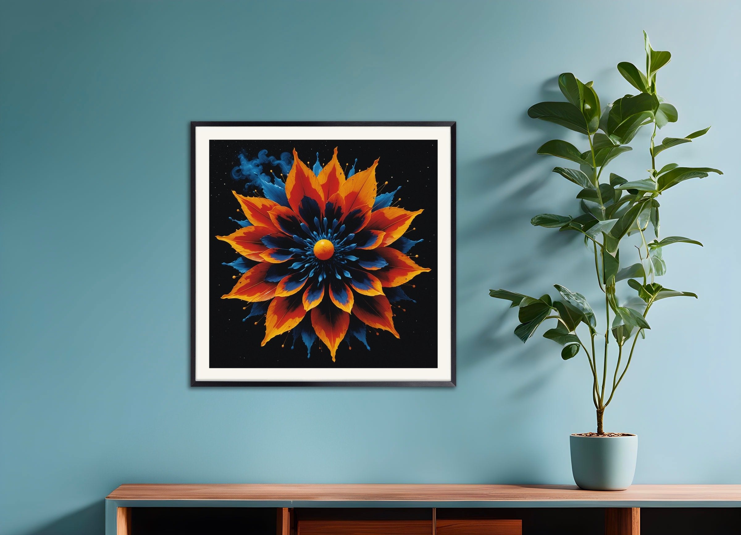 ZERO運動のポスター、ドイツのキネティックアート、メタルフレーム付き