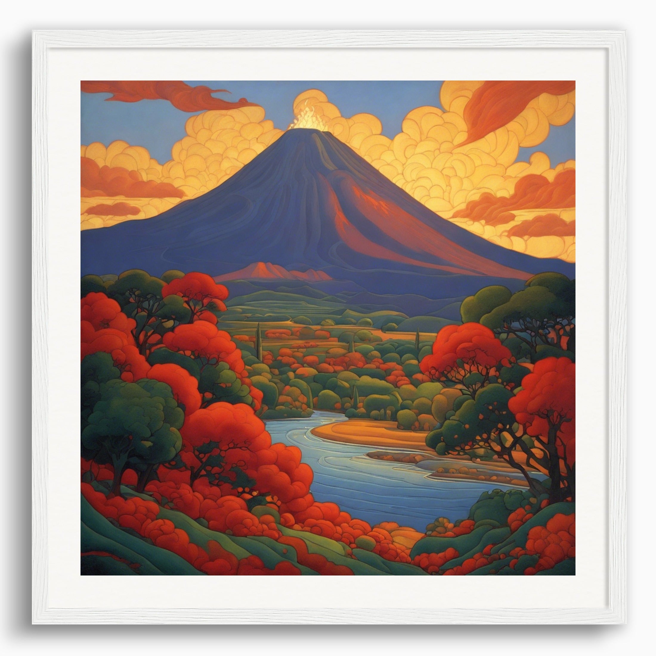 ポスター：ポール・ランソン、火山