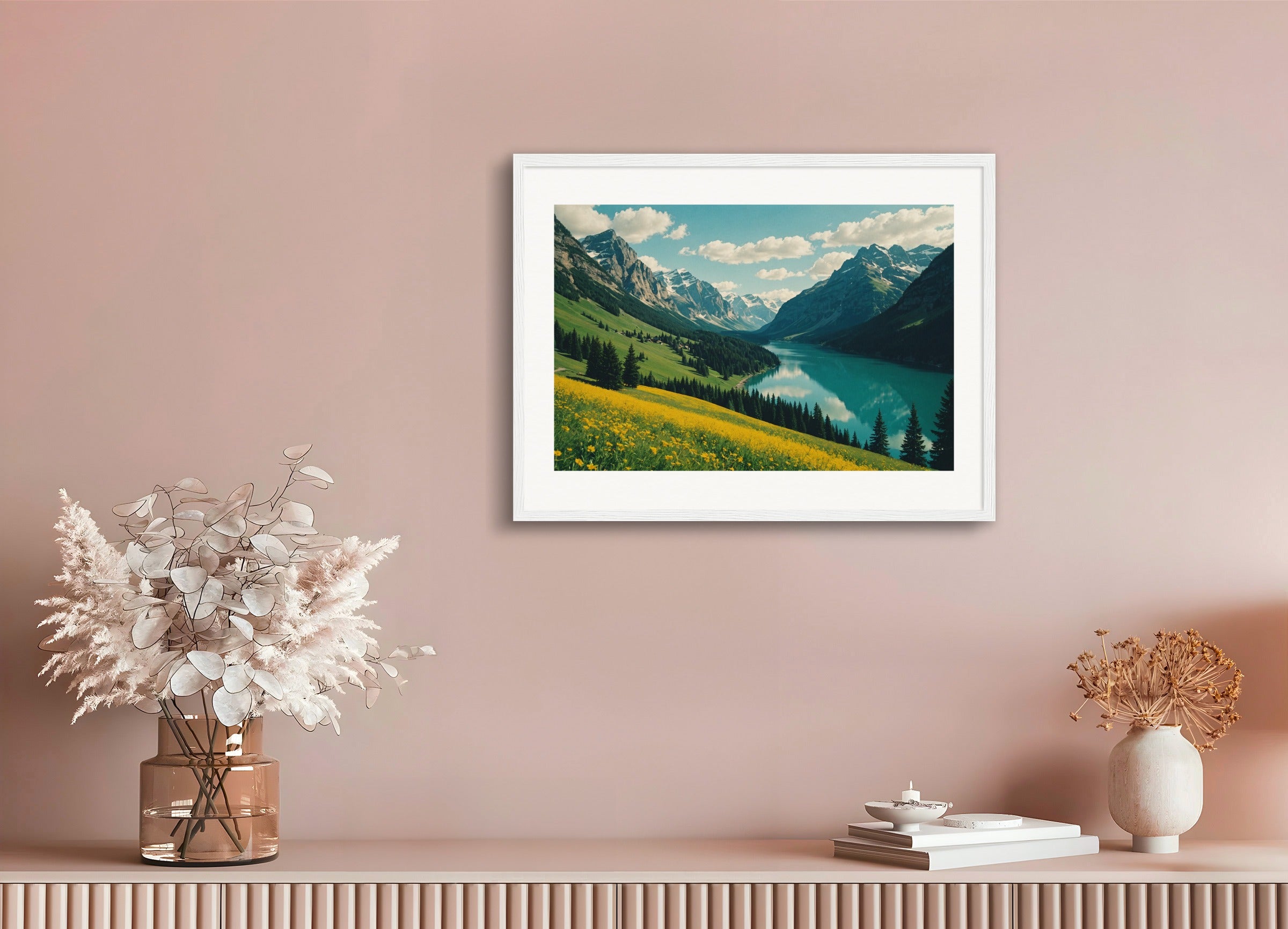 木製フレームのポスター：35mmアナログ写真、美しい風景