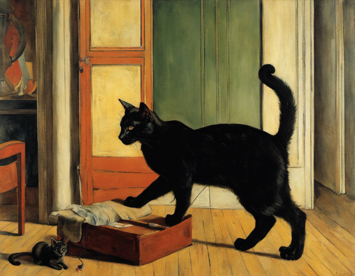 フランスの具象絵画、猫 - ポスター