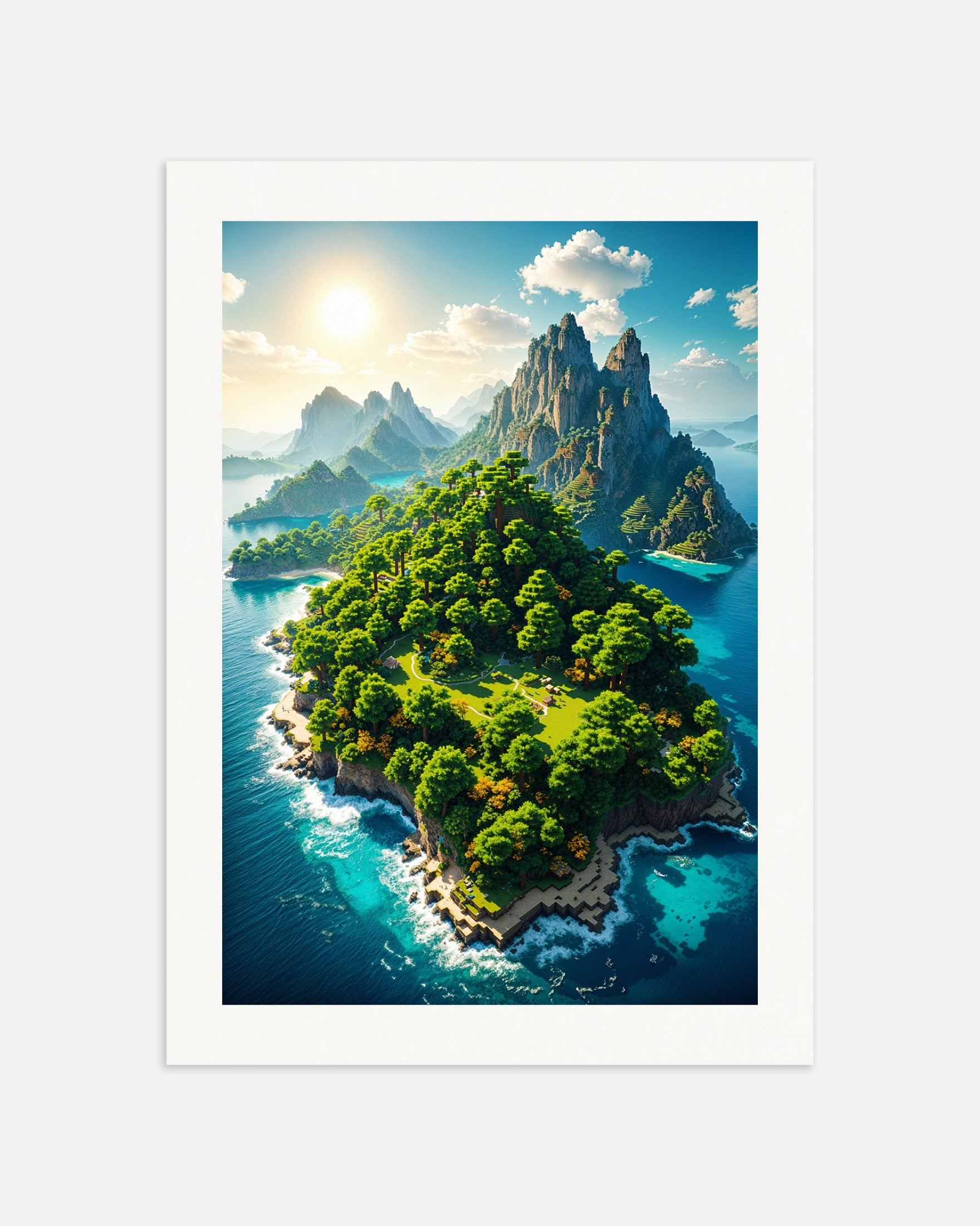 ポスター: マインクラフト, 島, なし
