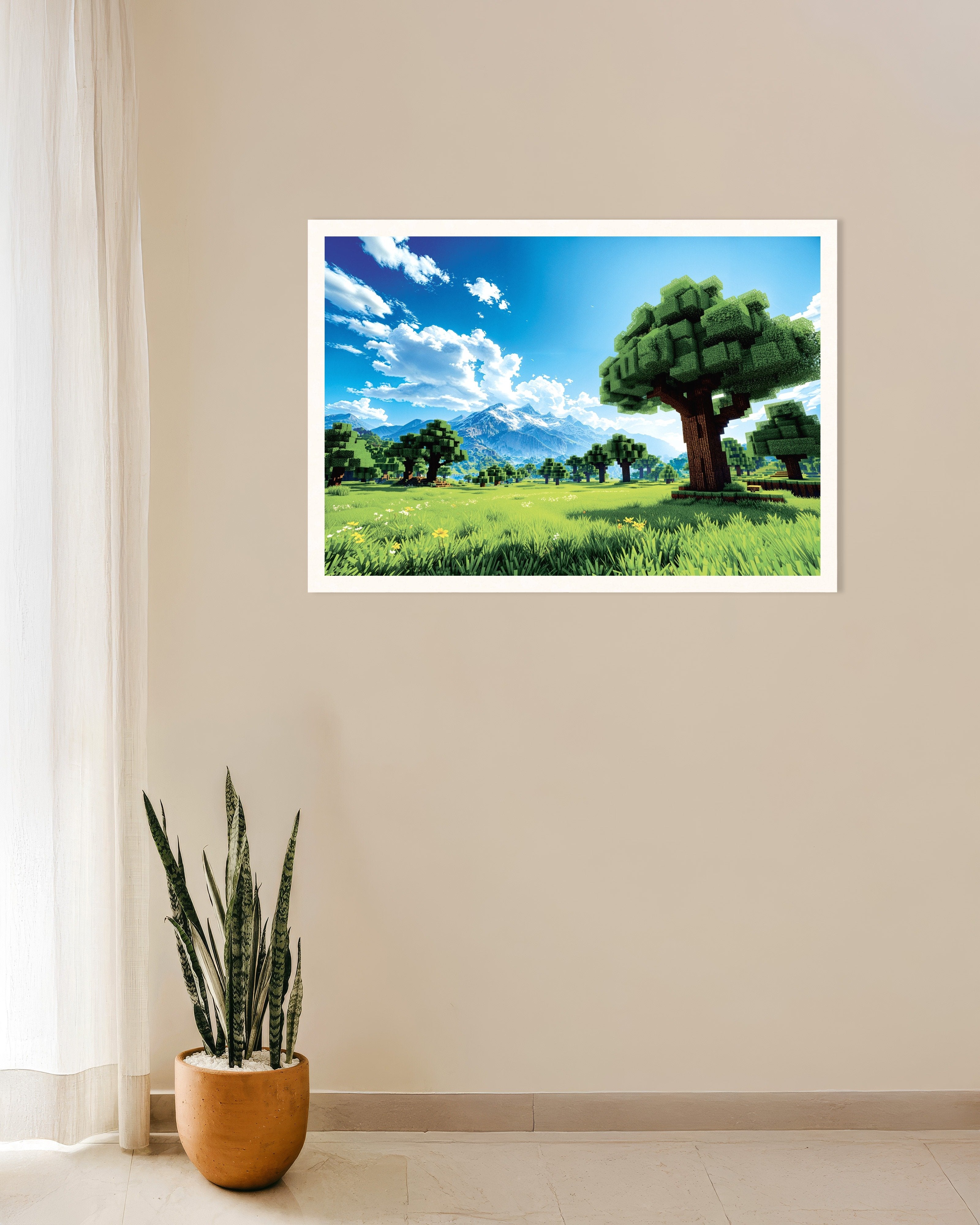 Poster of Beautiful Pixel Landscape – Fantasy Poster