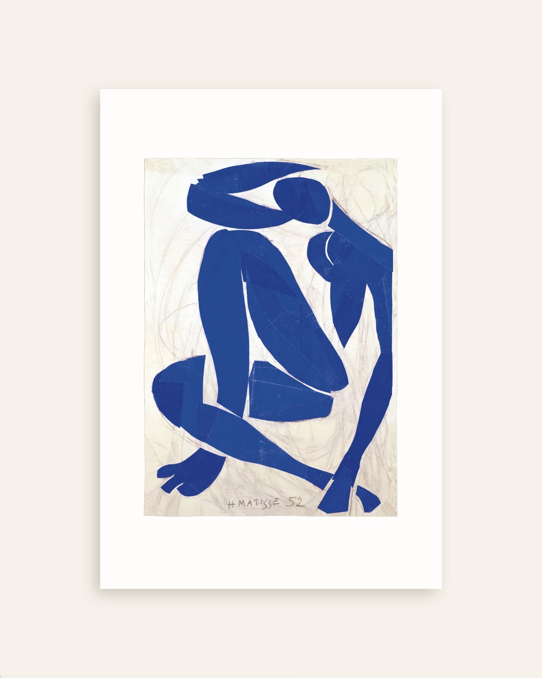 Poster of Blue nude IV (1952) by Henri Matisse - Poster, thumbnail