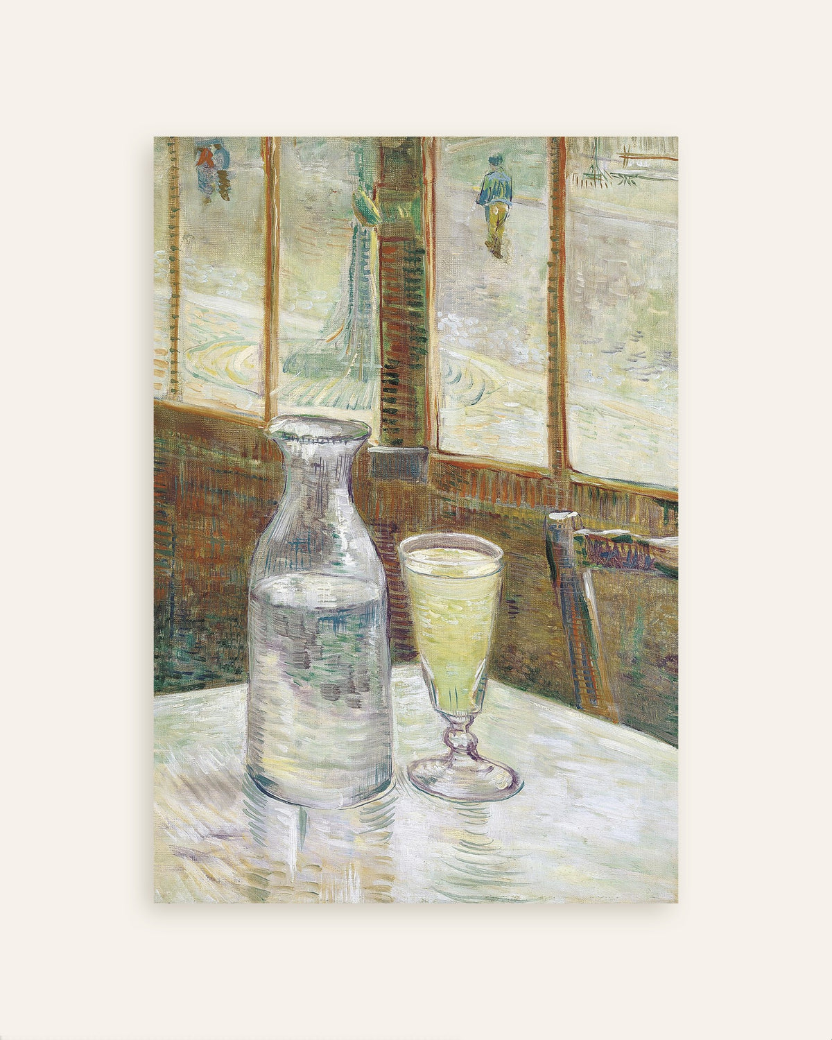フィンセント・ファン・ゴッホ作《アブサンのあるカフェテーブル》（1887年）のポスター、サムネイル