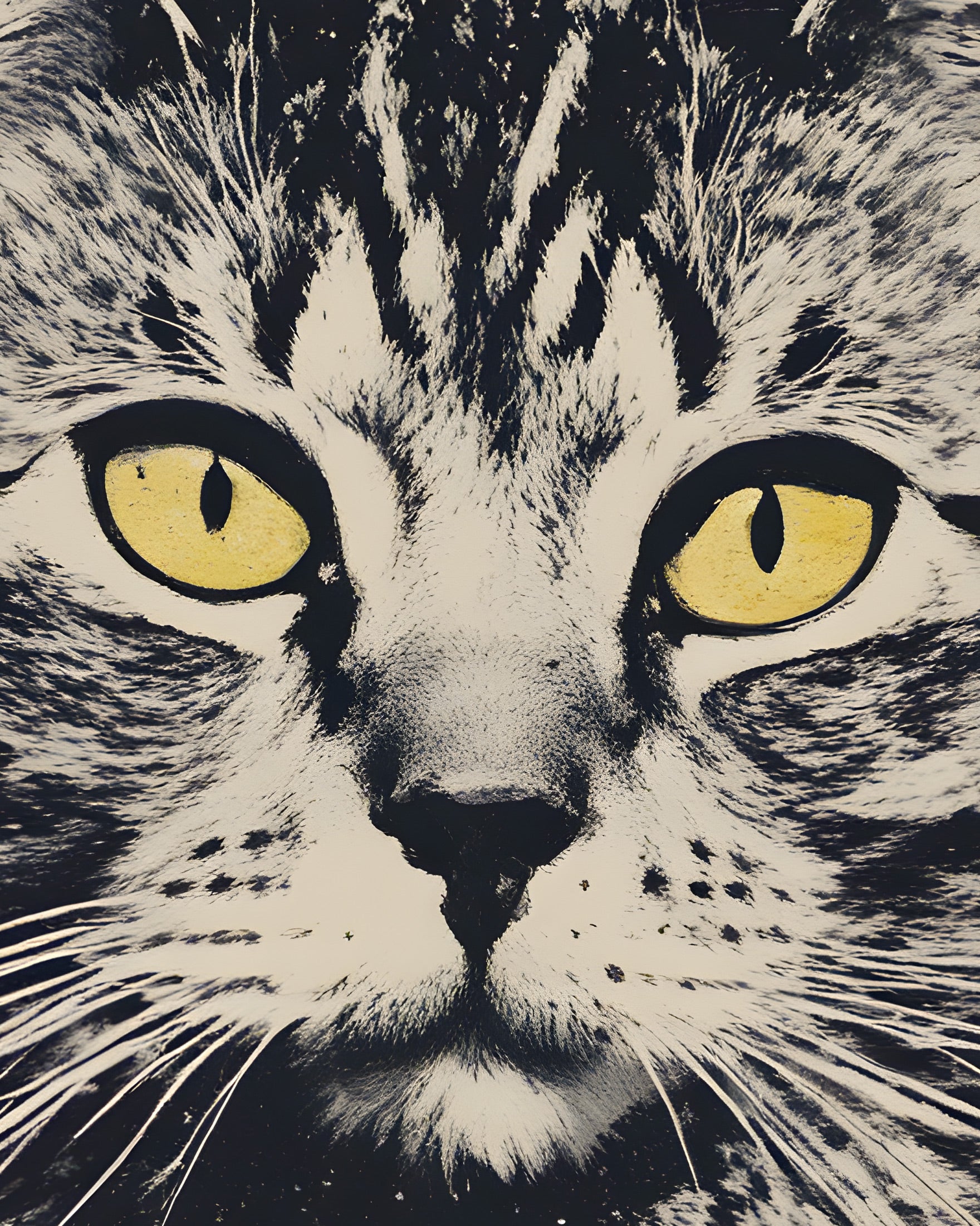 猫の肖像画 - ポスター