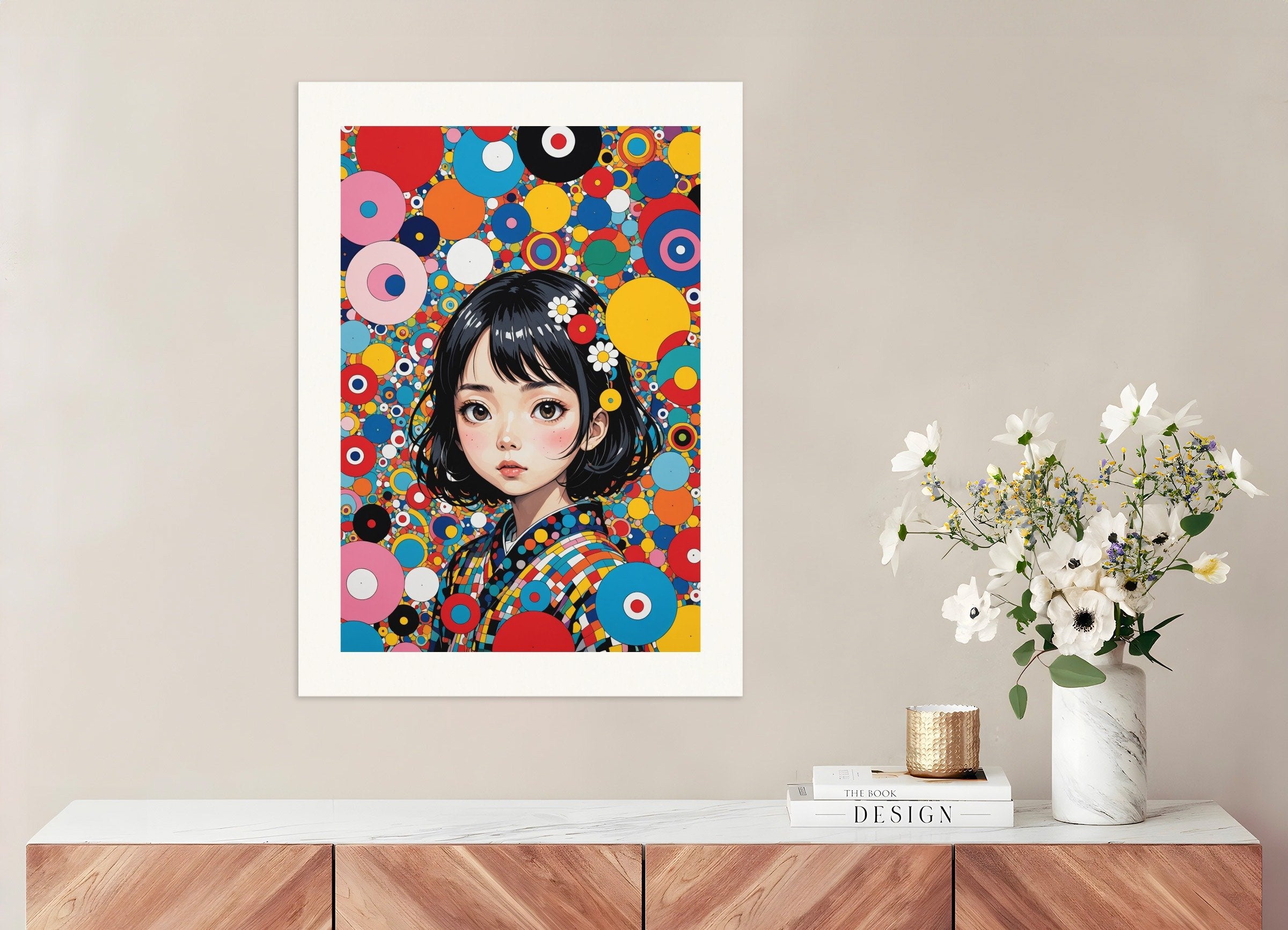 現代日本のかわいいアーティストのポスター