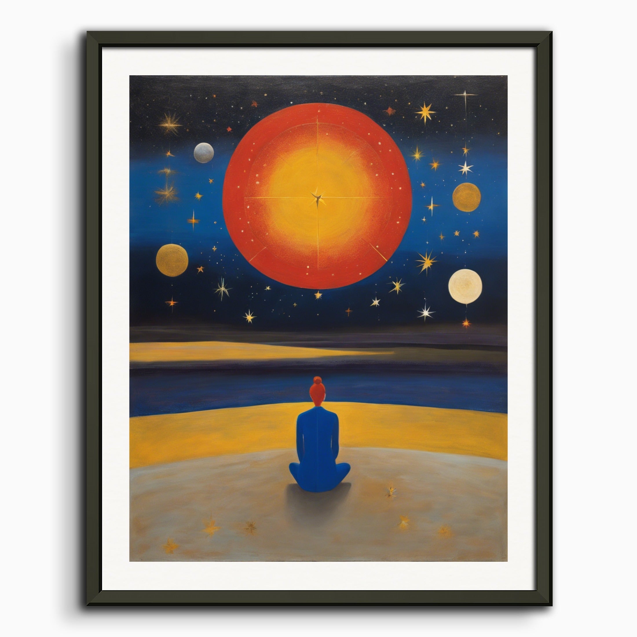 ポスター：抽象表現主義のスコットランド絵画、占星術