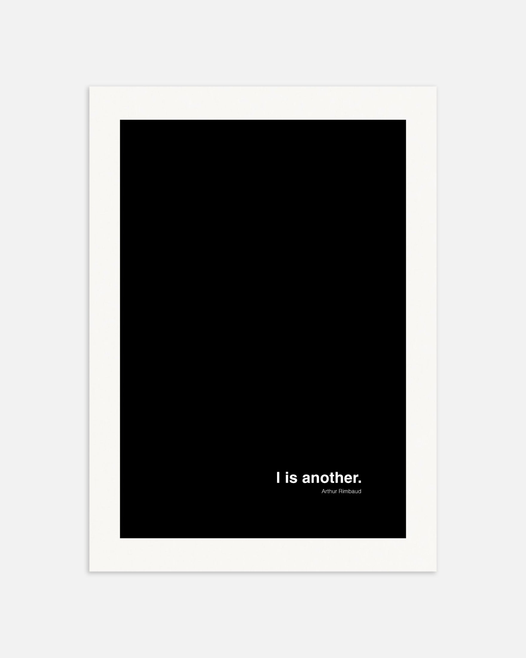 ポスター：I is another - アーサー・ランボー