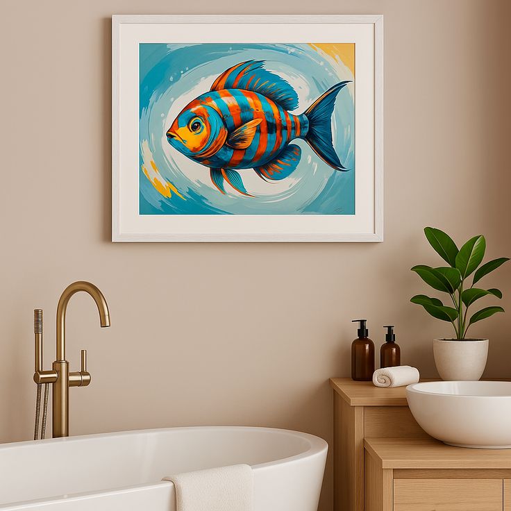 魚のポスター、絵画