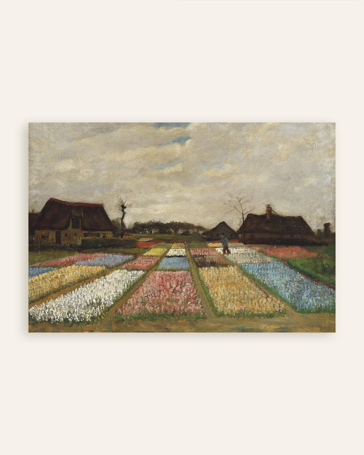 フィンセント・ファン・ゴッホ作「オランダの花壇」（1883年頃）のポスター、サムネイル
