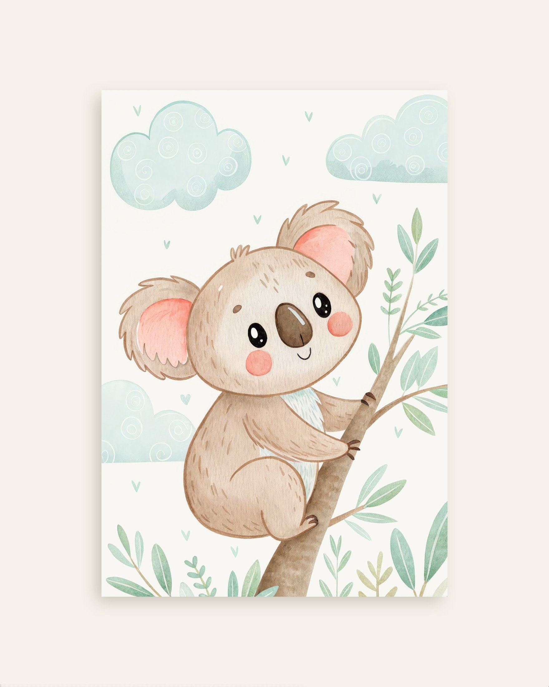 Poster of Koala Poster – Nursery Wall Art, thumbnail