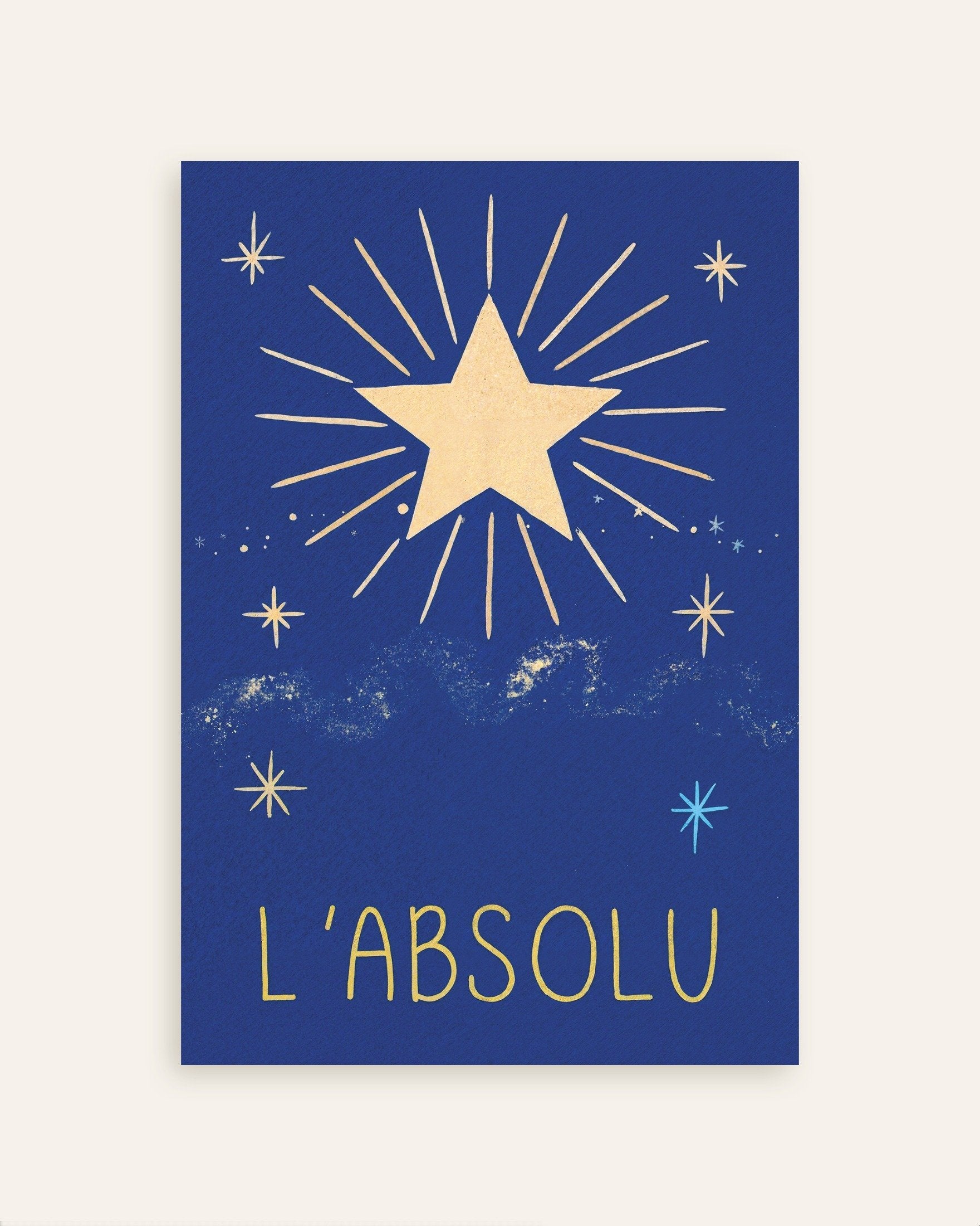 Poster of L'Absolu - Celestial French Typography Poster, thumbnail