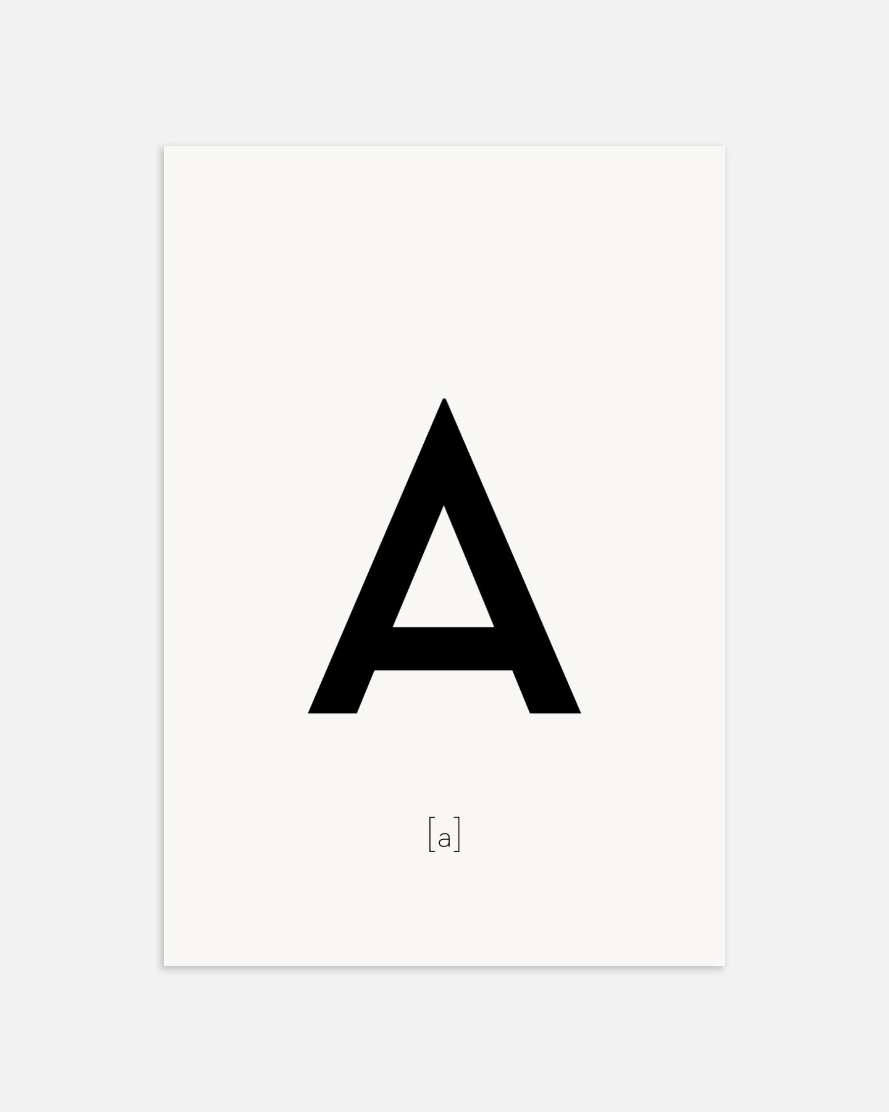 文字Aのポスター、サムネイル