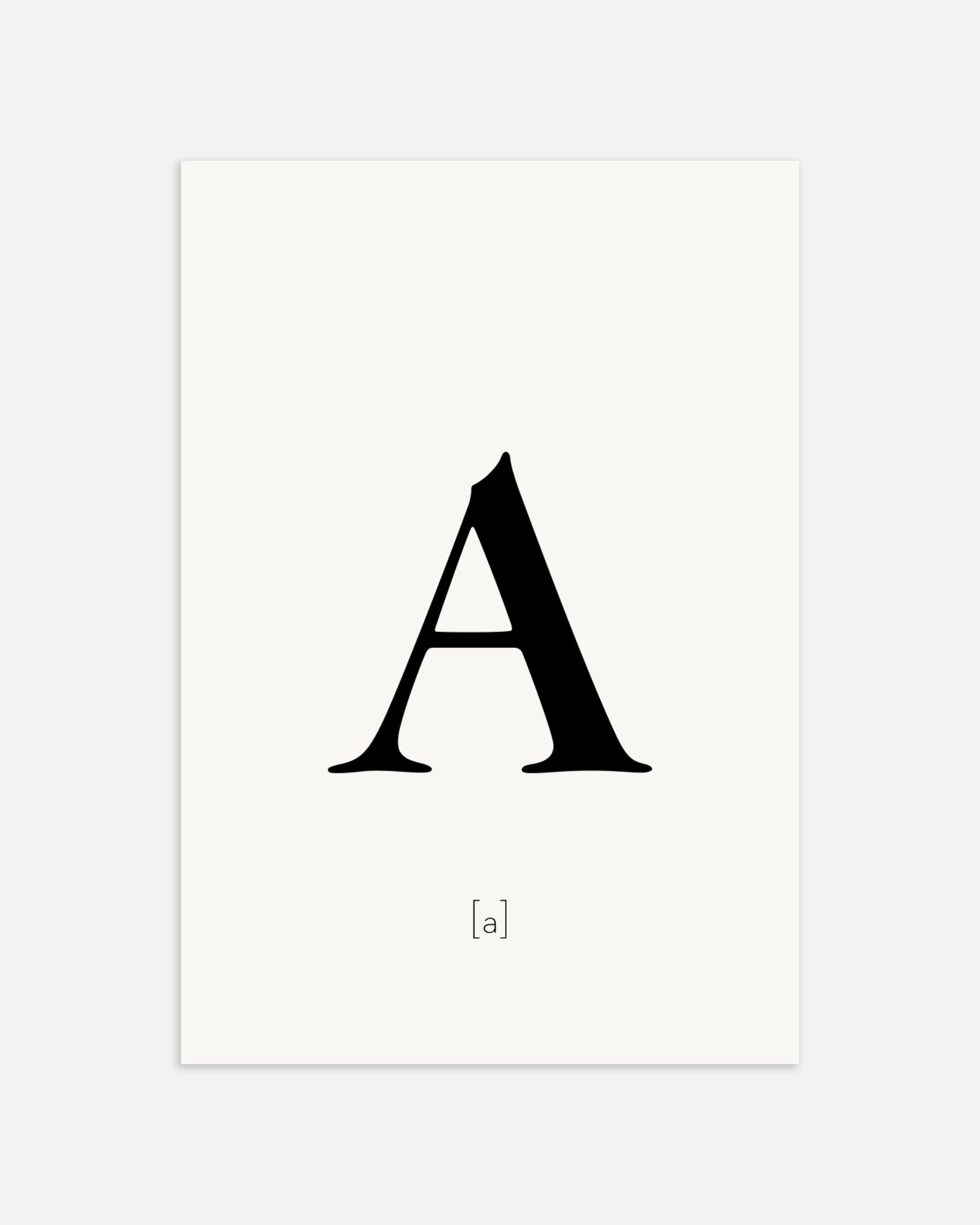 文字Aのポスター、サムネイル