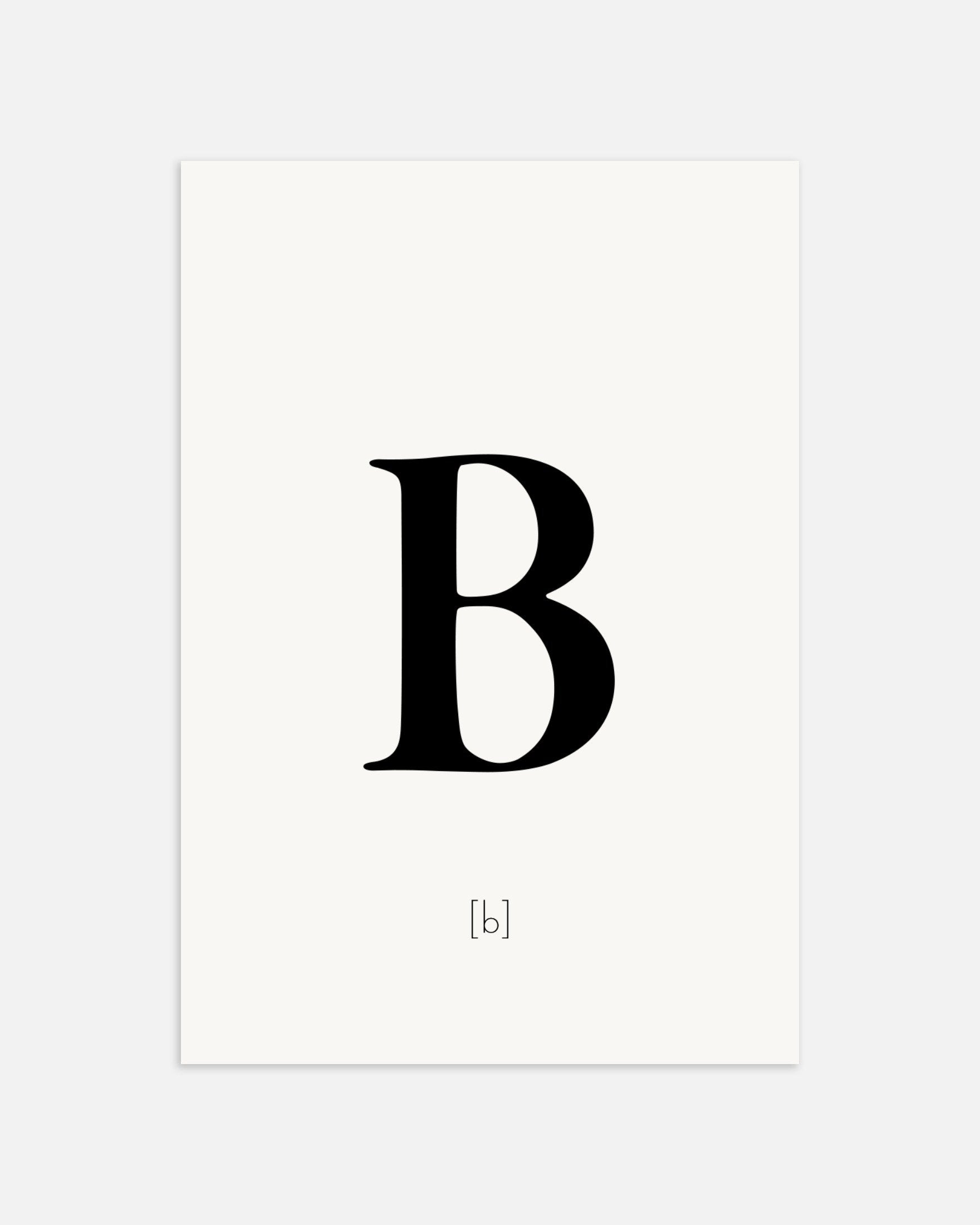 文字Bのポスター、サムネイル