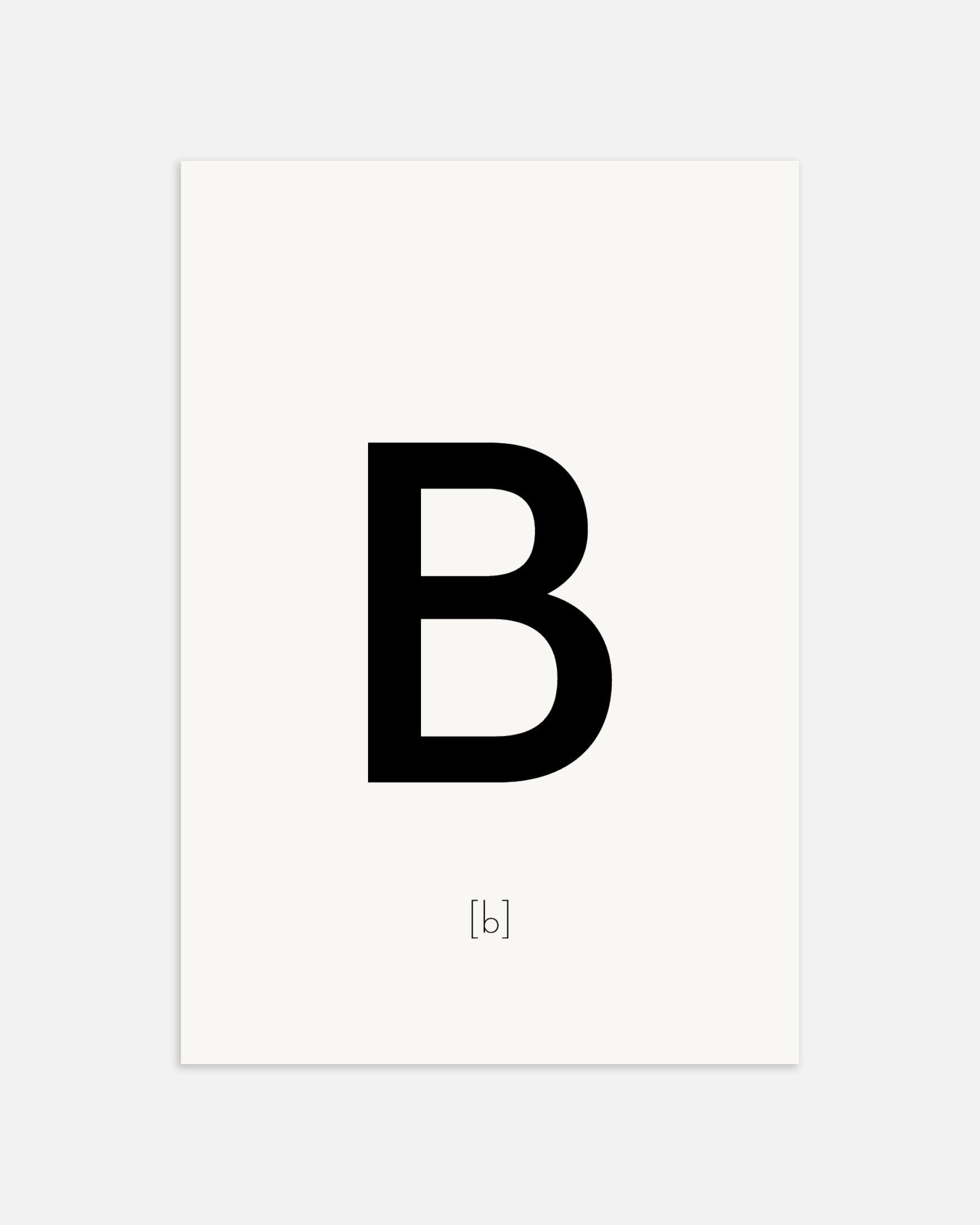 文字Bのポスター、サムネイル