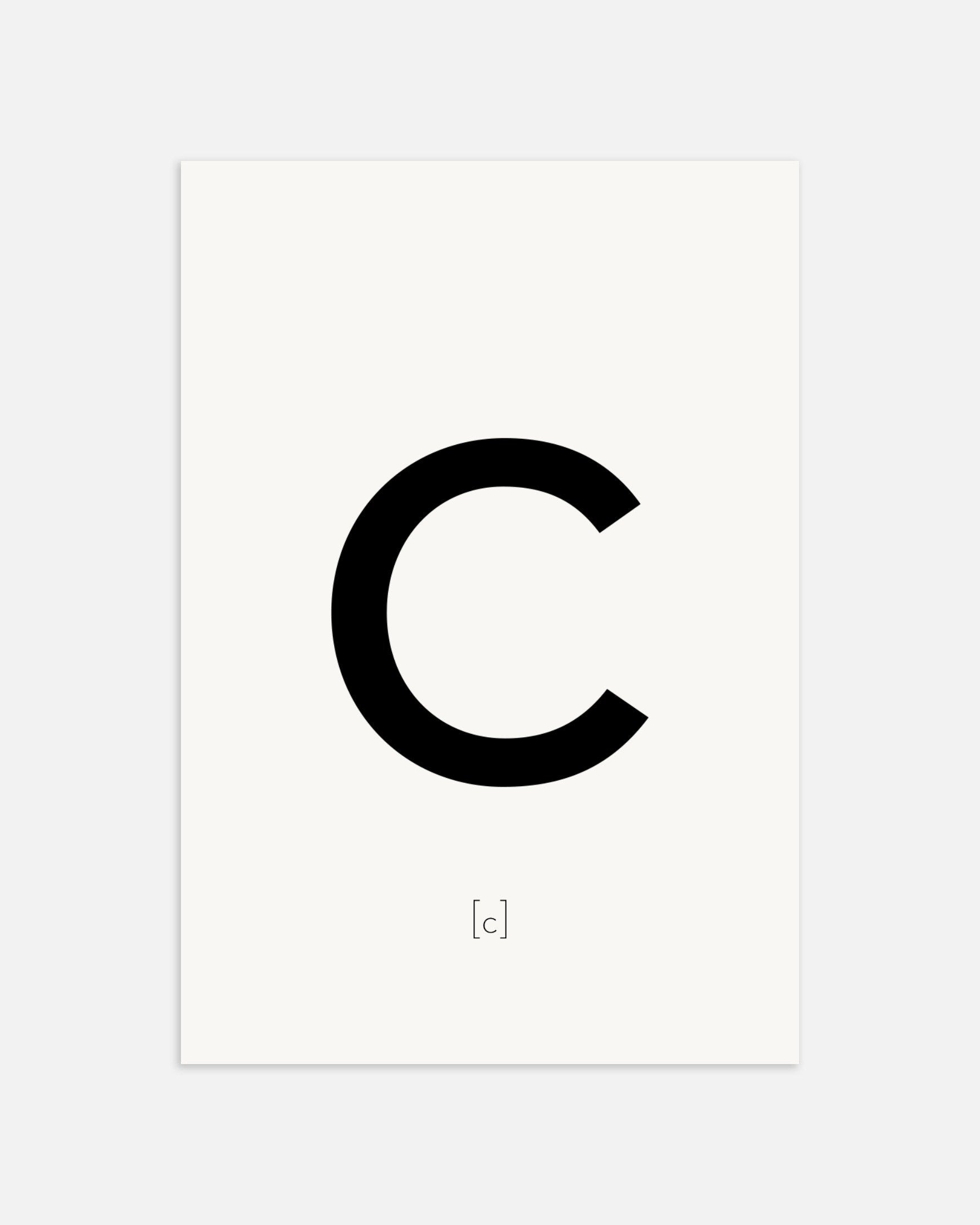 文字Cのポスター、サムネイル