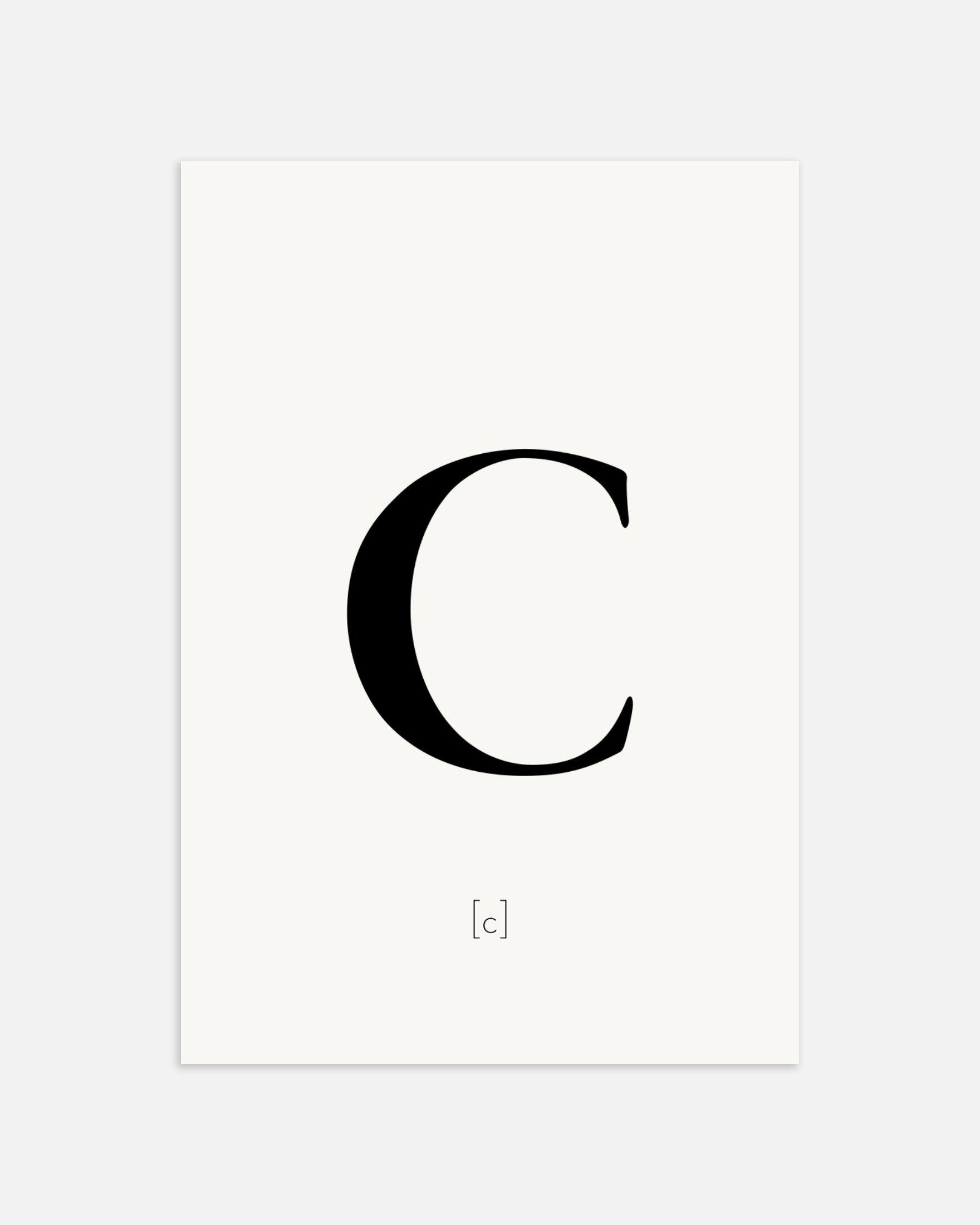 文字Cのポスター、サムネイル