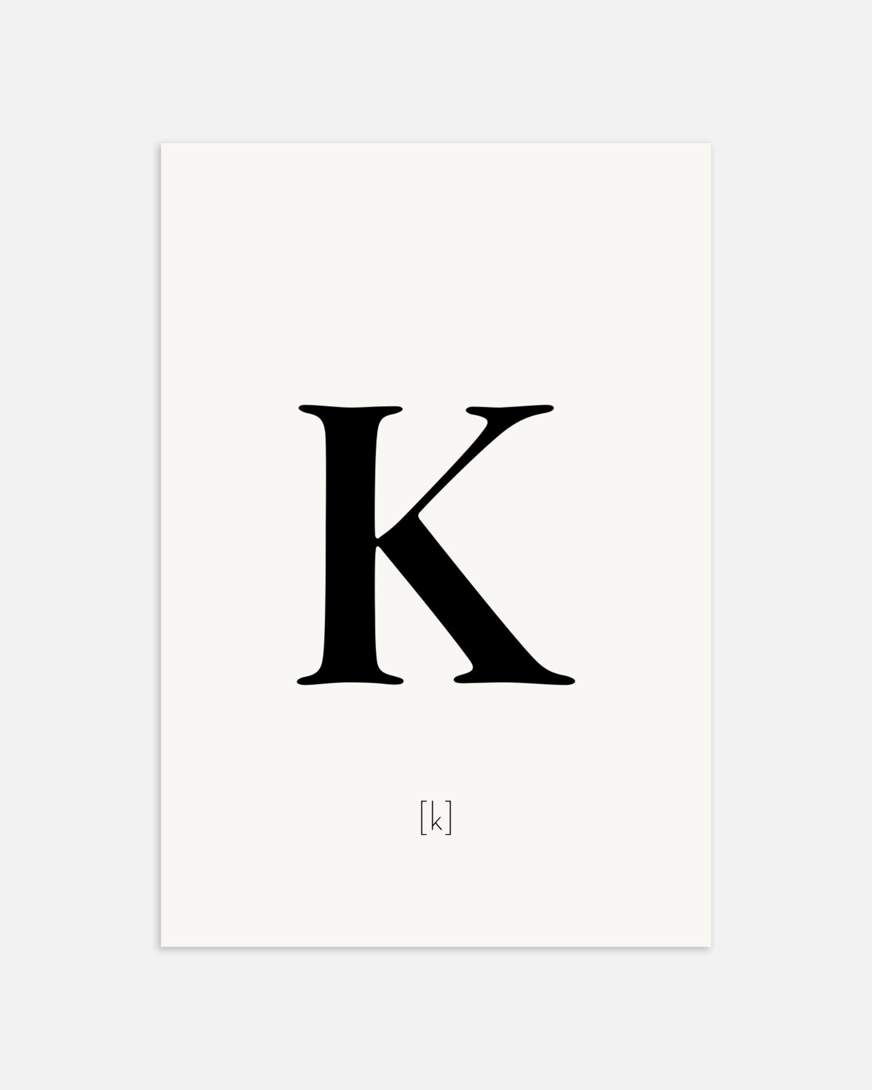 文字Kのポスター、サムネイル