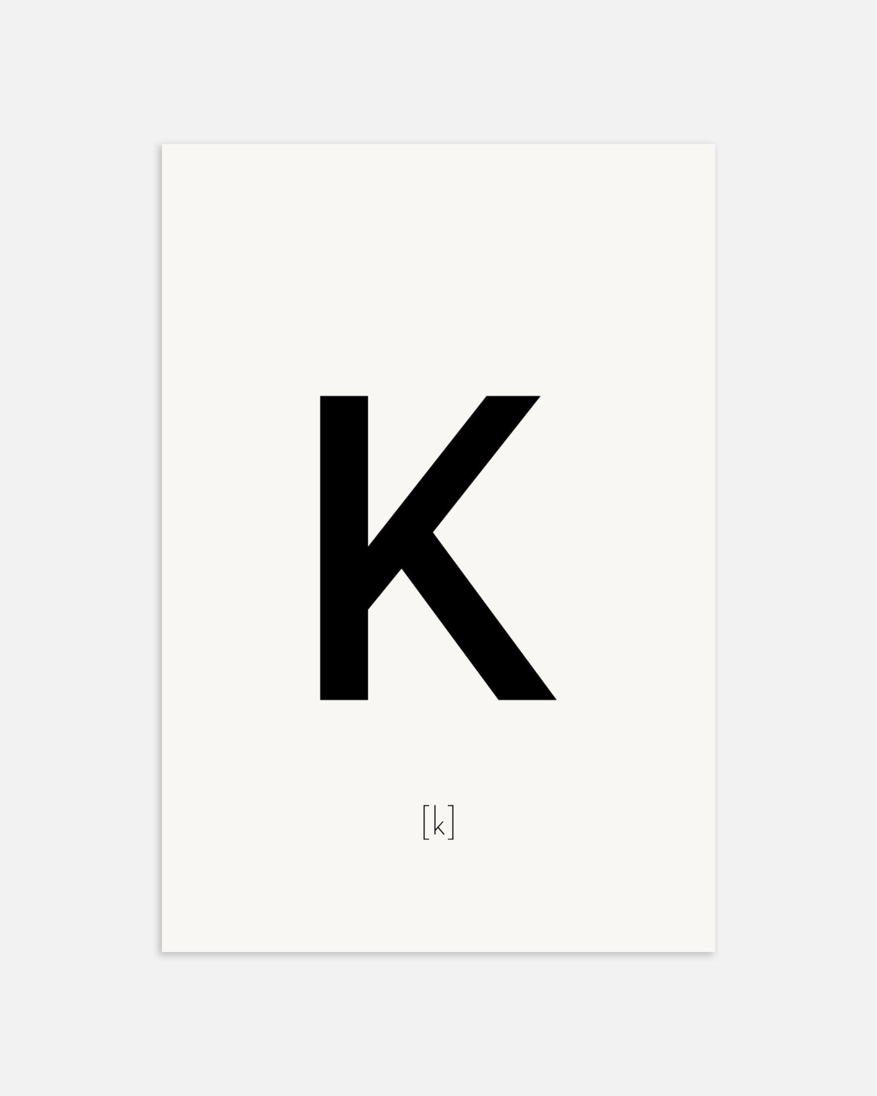 文字Kのポスター、サムネイル
