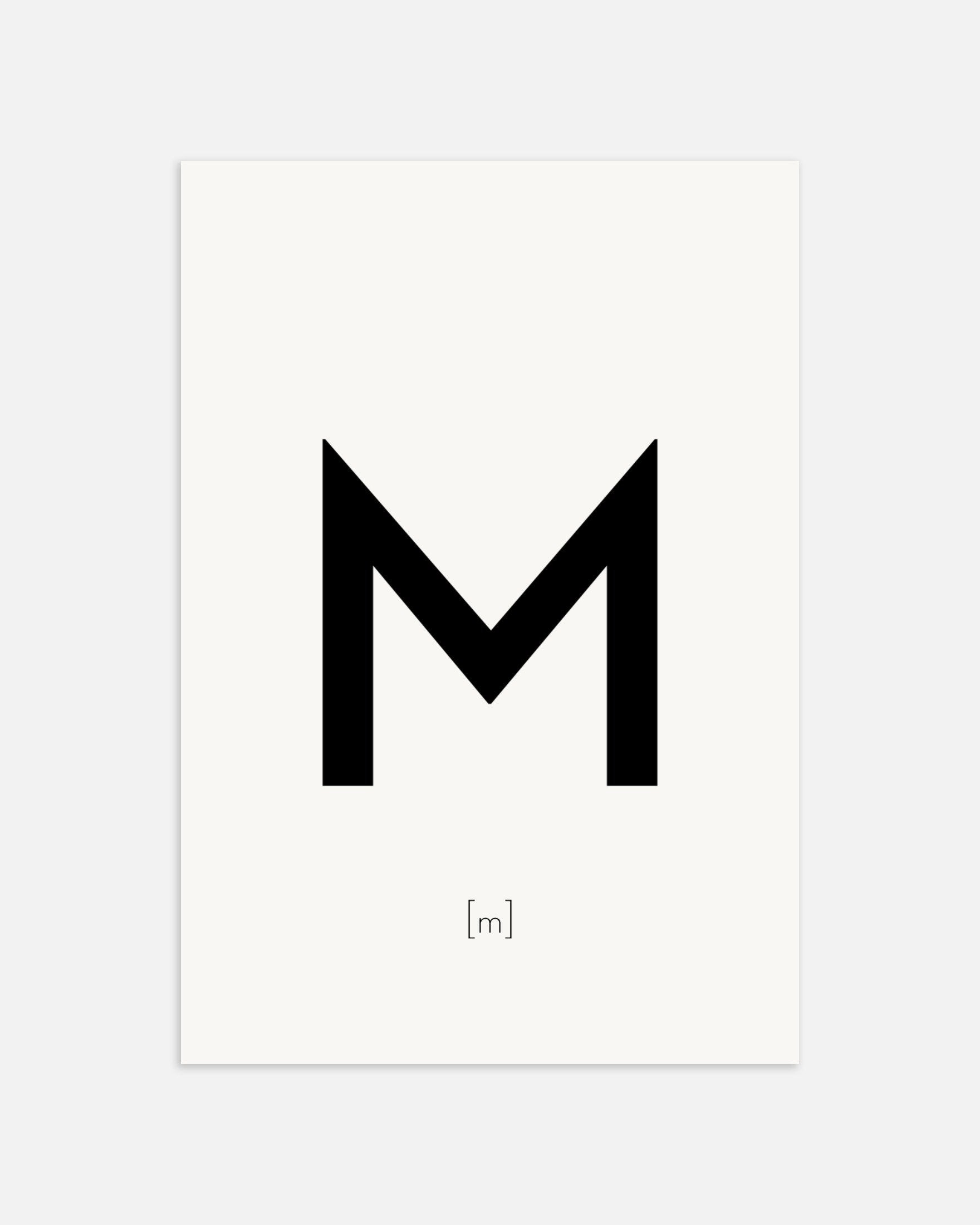 文字Mのポスター、サムネイル