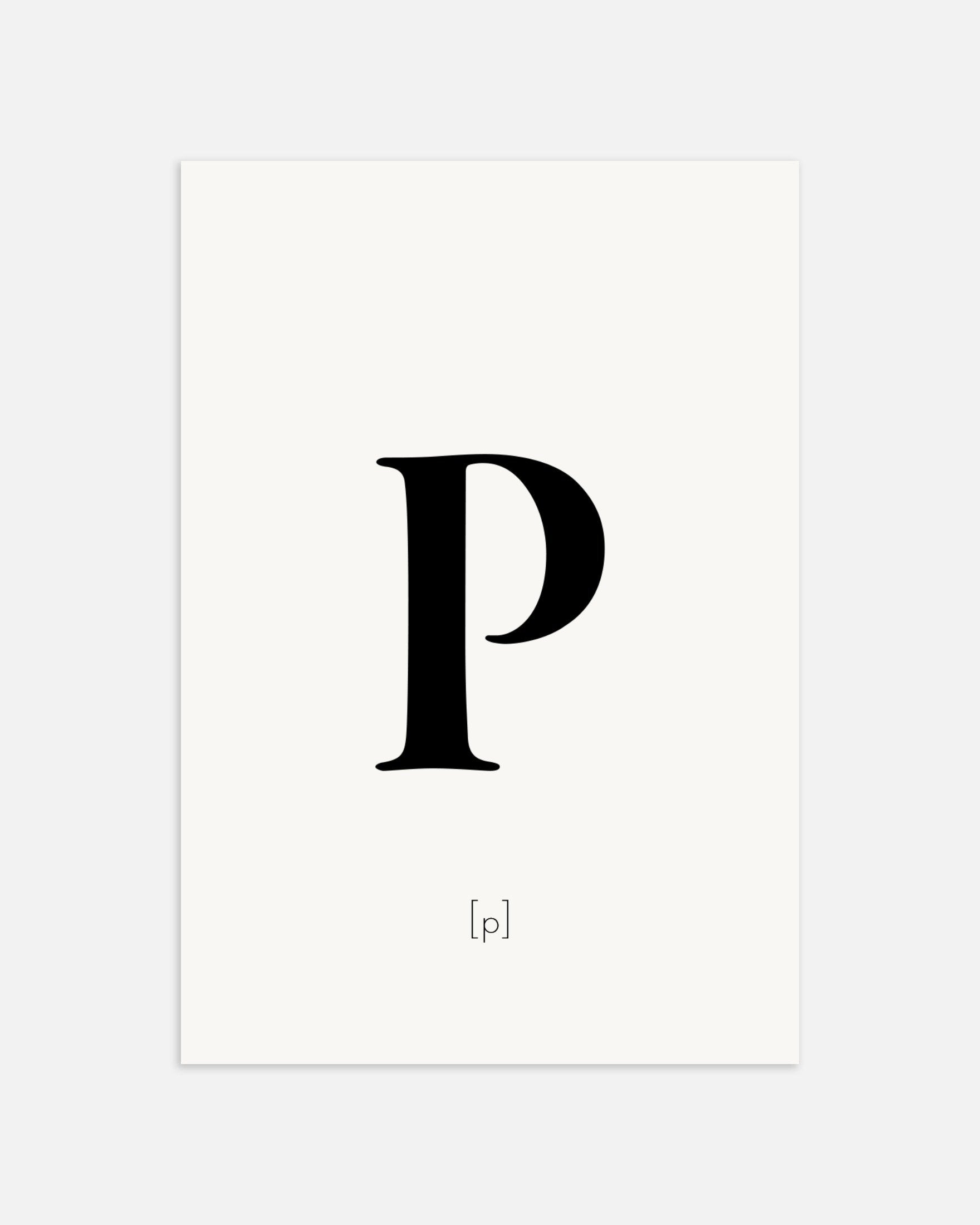 文字Pのポスター、サムネイル